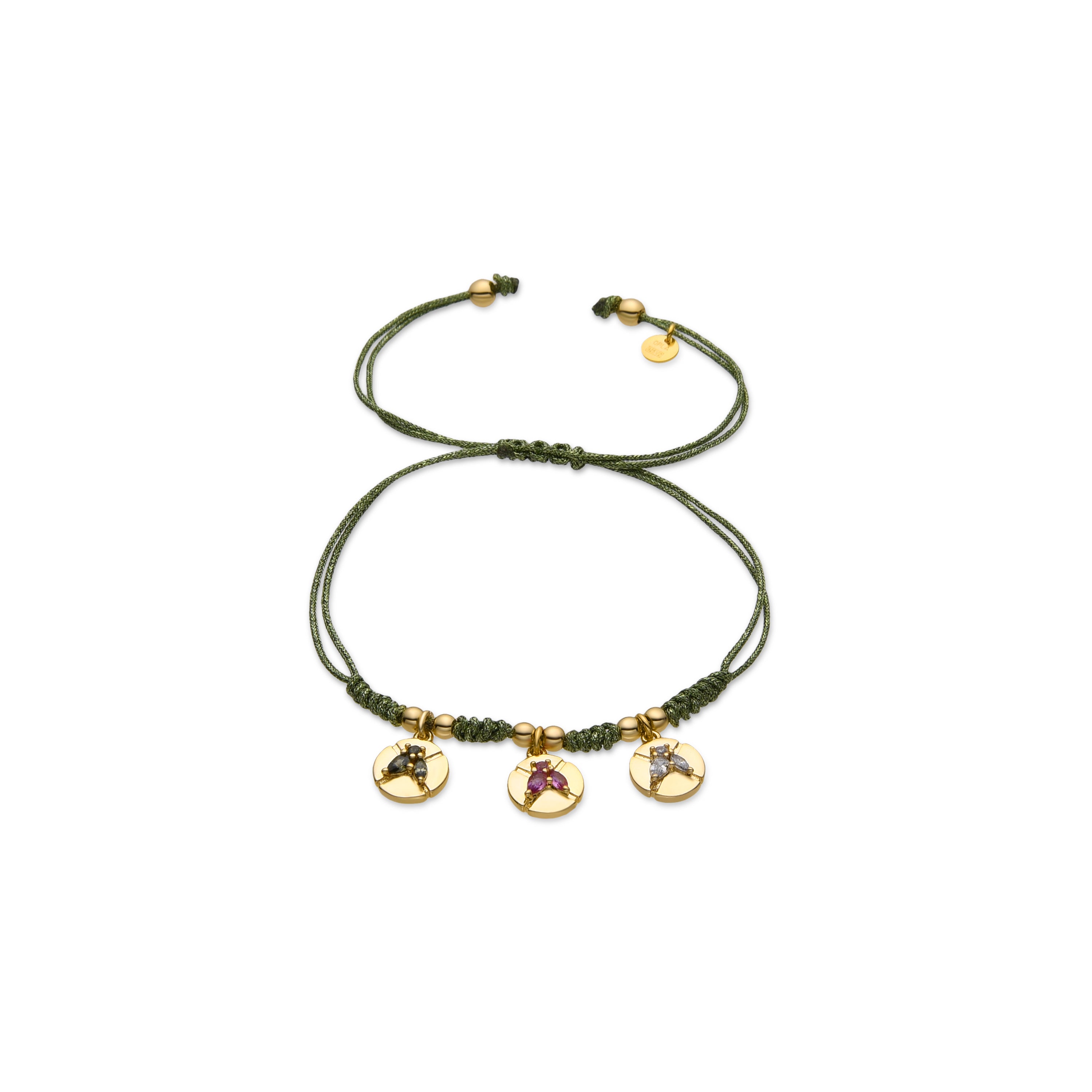 Pulsera de Plata de Ley 925 y Circonita Multicolor acabado oro 18k - Ufore