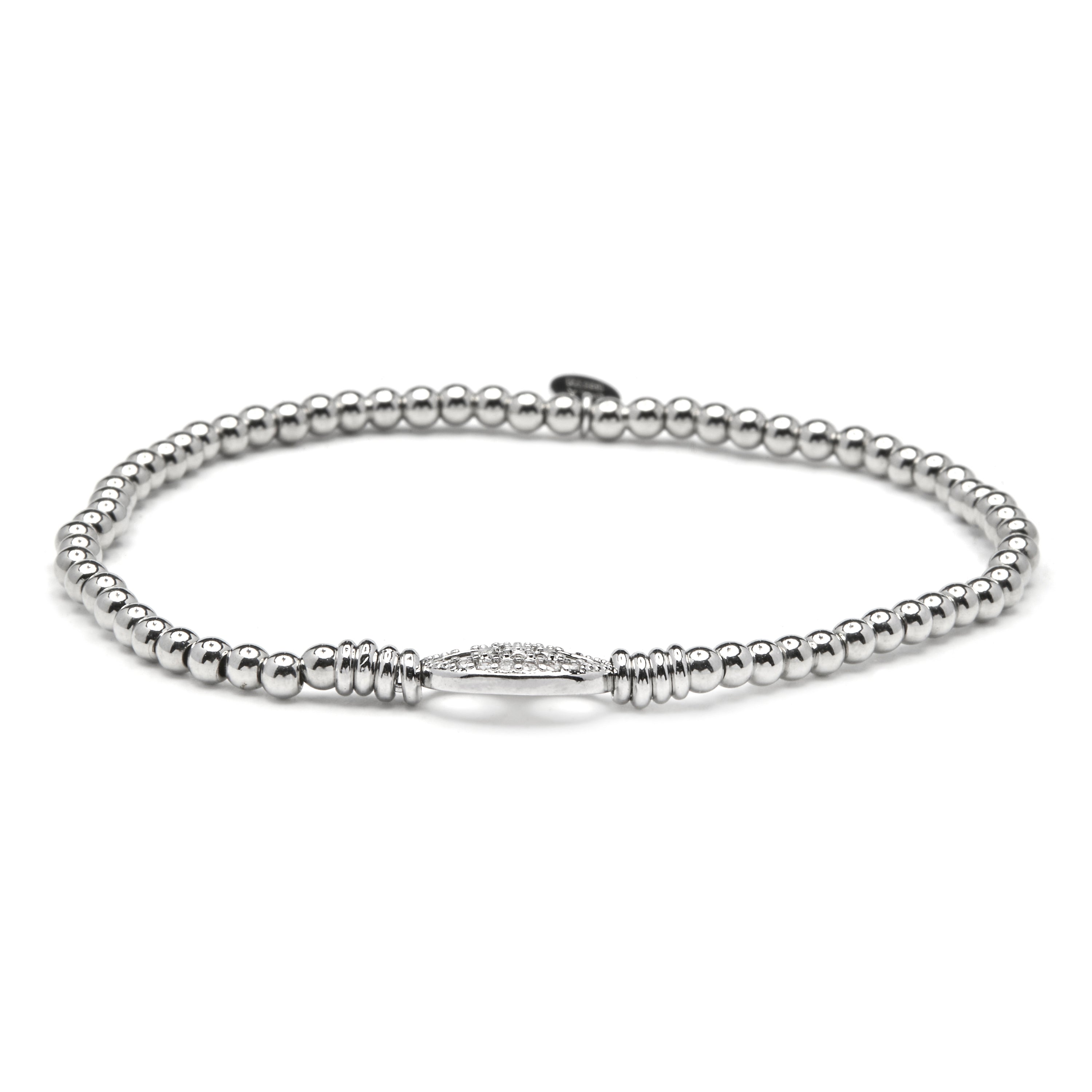 Pulsera de Plata de Ley 925 y Turmalina Multicolor acabado en rodio - Raus