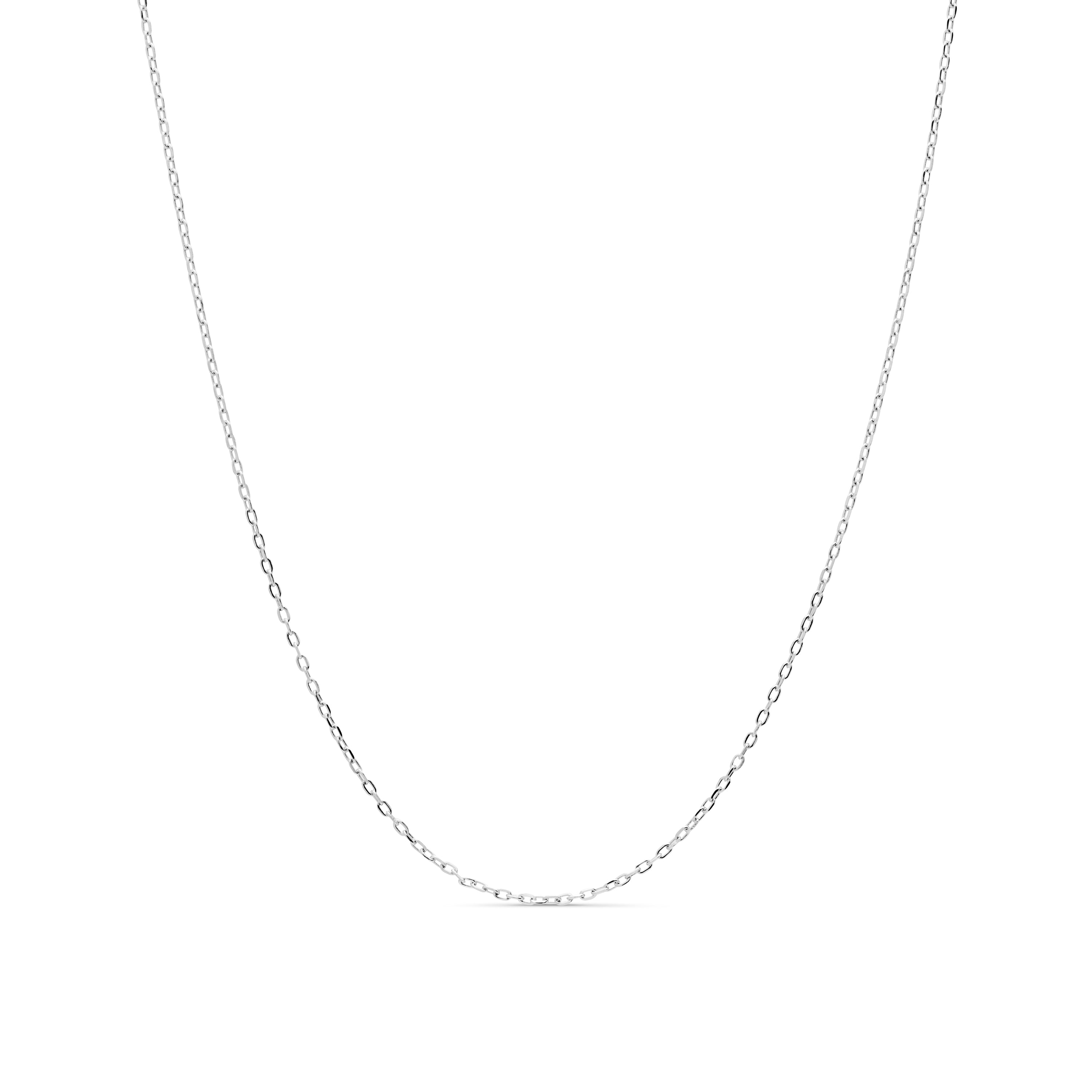 Cadena forzada de 42cm de plata de ley 925 acabado oro rosa 18k - Luxenter