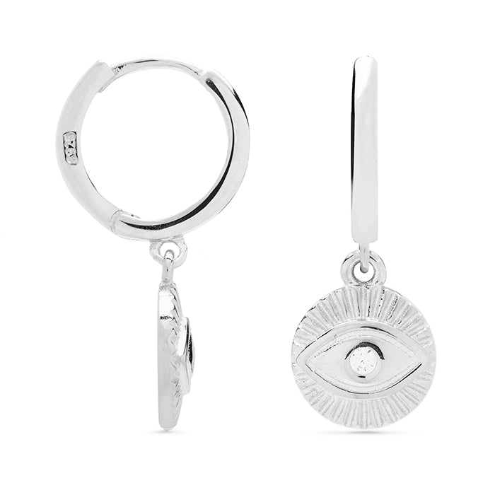 Pendientes de Plata de Ley 925 con Circonita Brillante acabados en rodio - Lyphie