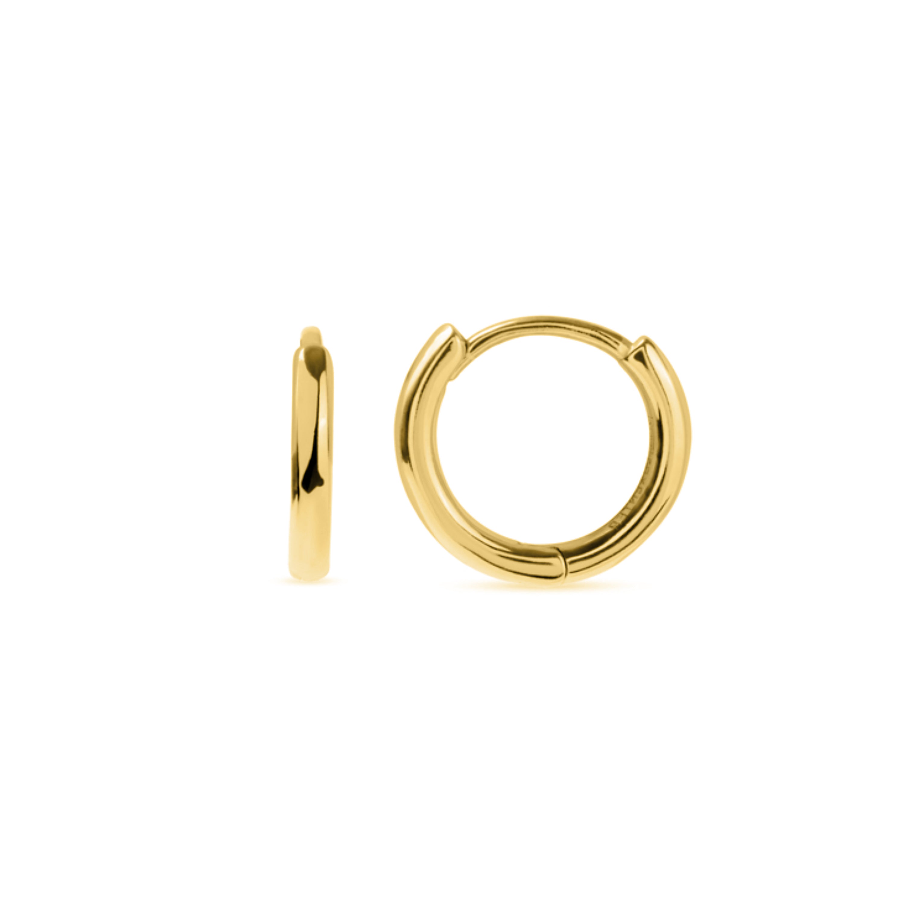 Pendientes de Plata de Ley 925 acabados en oro amarillo de 18K - Edum