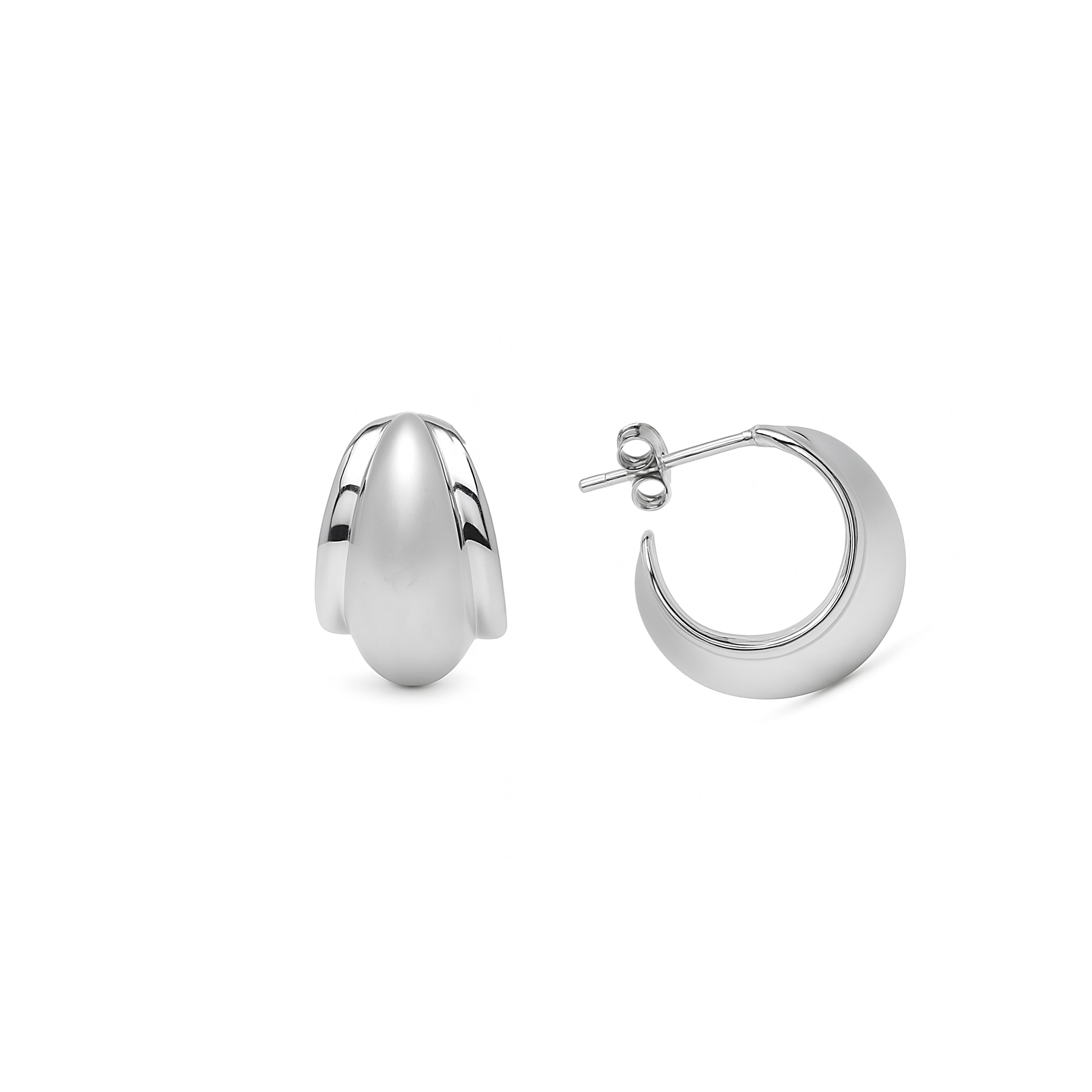 Pendientes de Plata de Ley 925 acabado rodio - Alysy