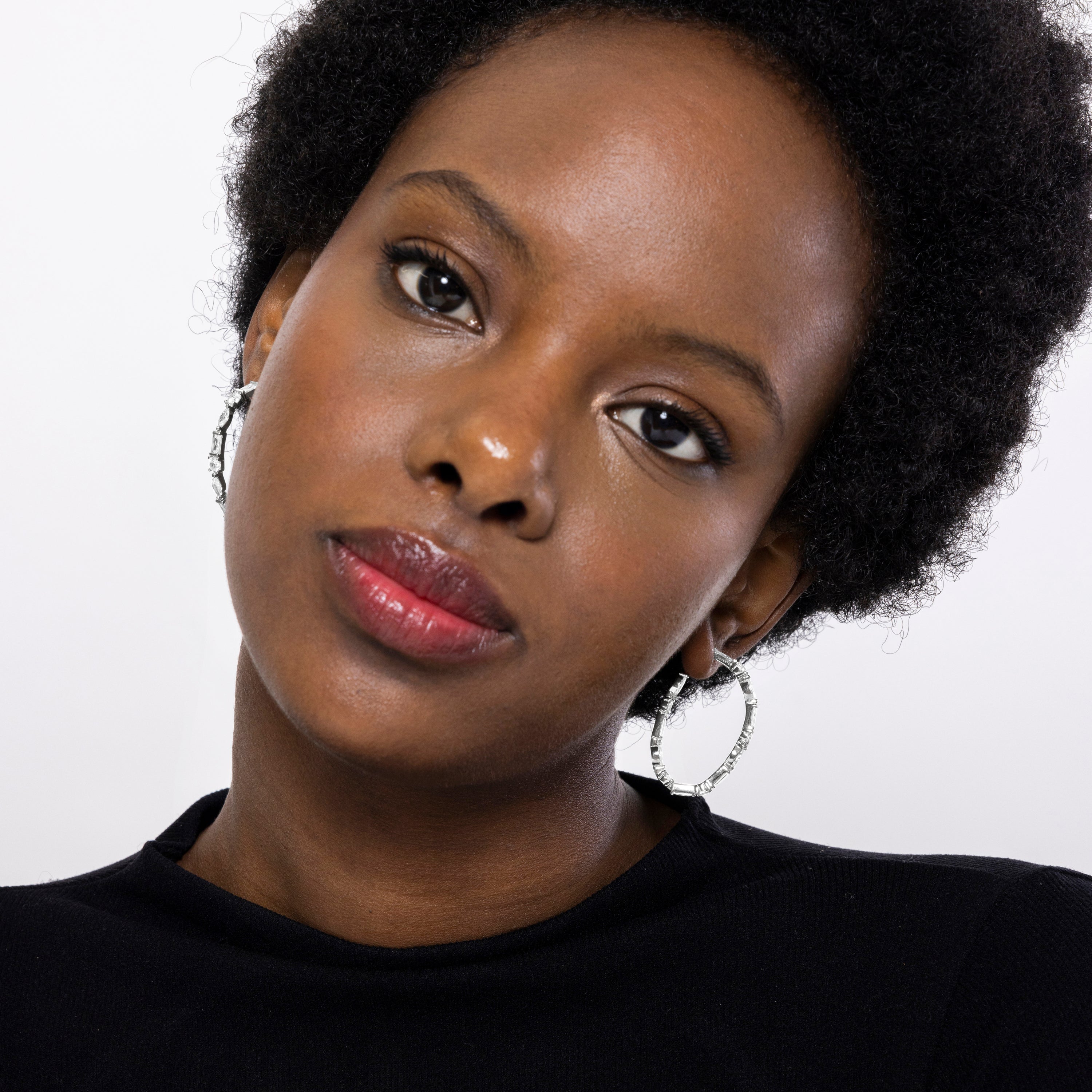 Pendientes de Plata de Ley 925 con Circonita Brillante acabados en rodio - Grimchi