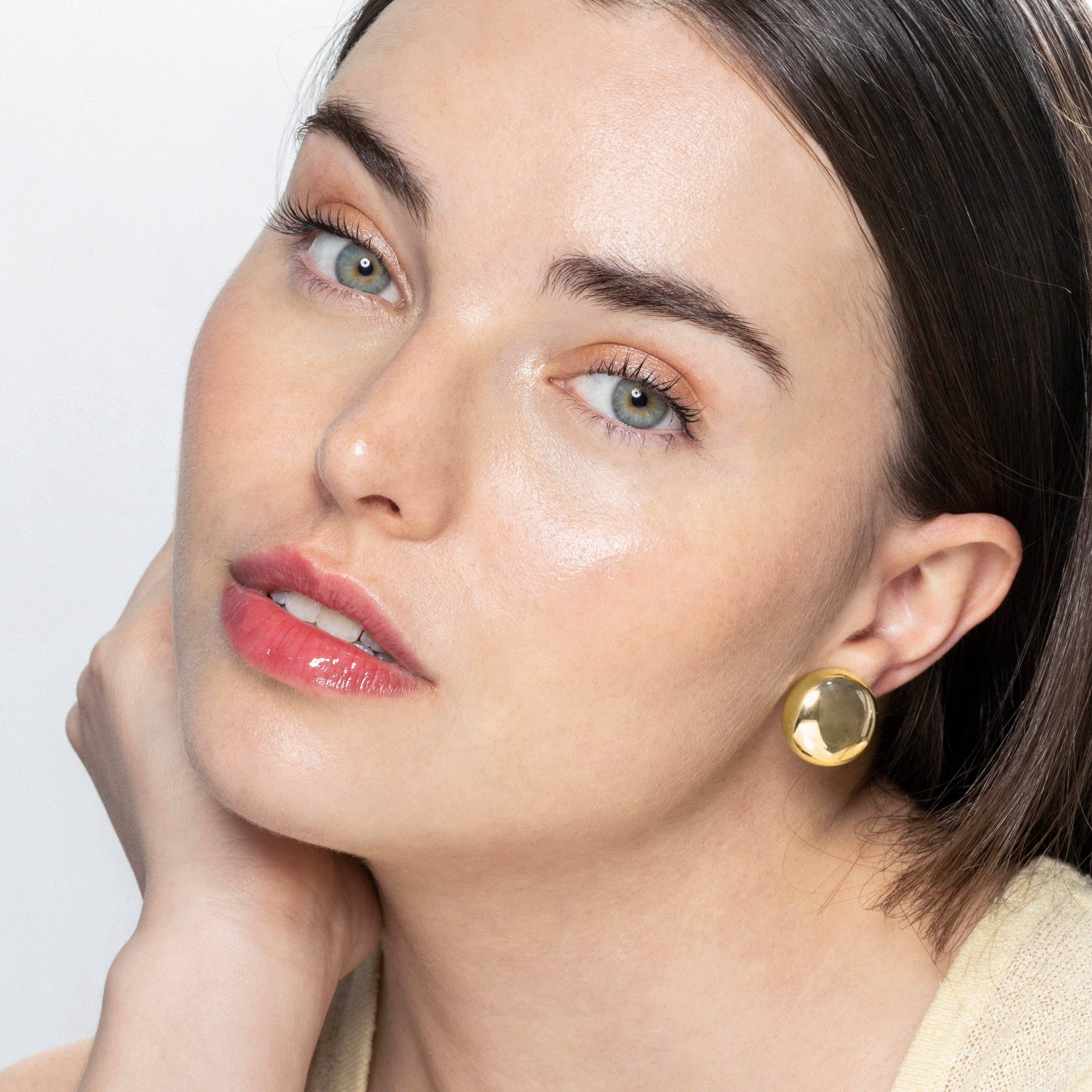 Pendientes de Plata de Ley 925 acabados en oro amarillo de 18k - Kelnab