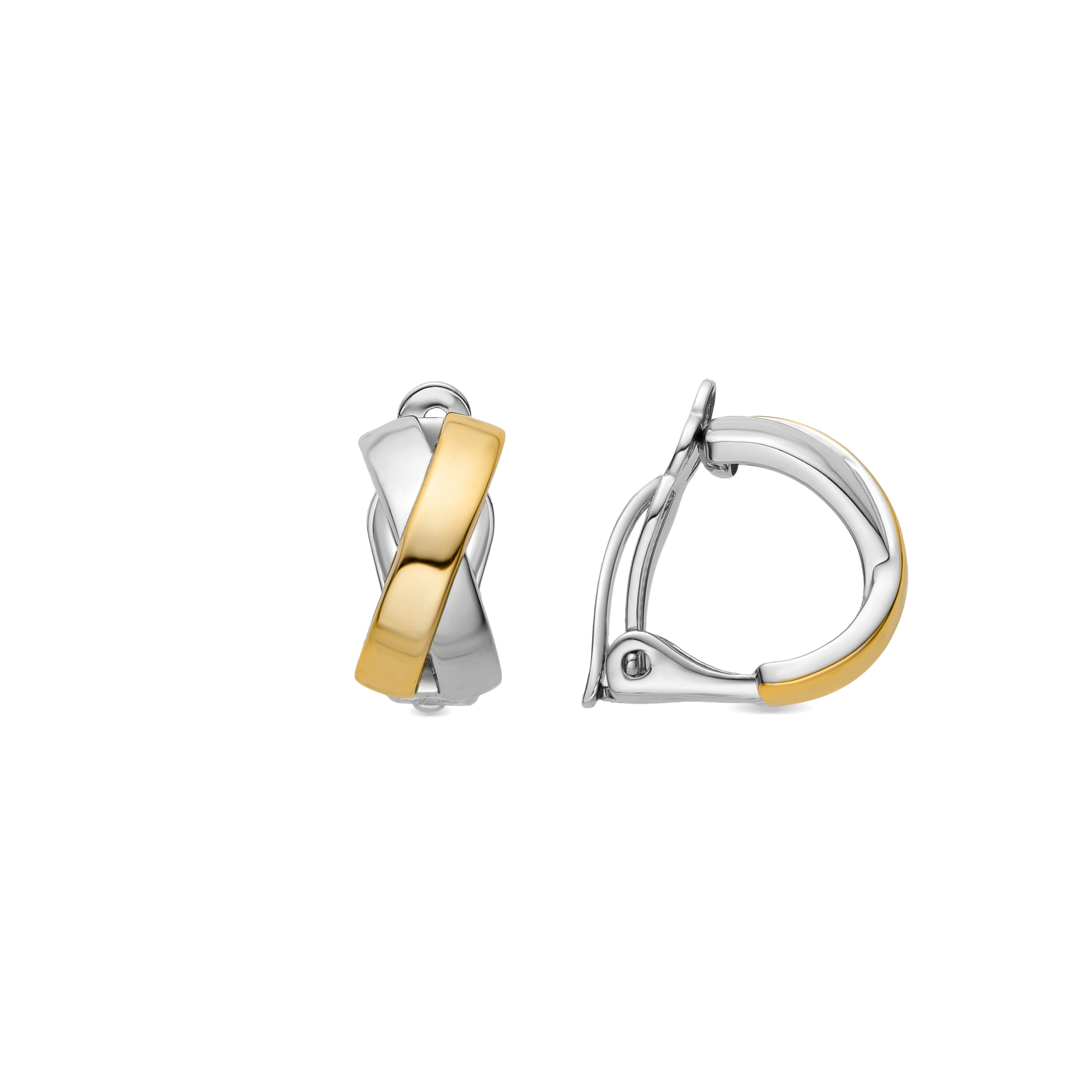 Pendientes de Plata de Ley 925 acabados en oro amarillo de 18k - Reina