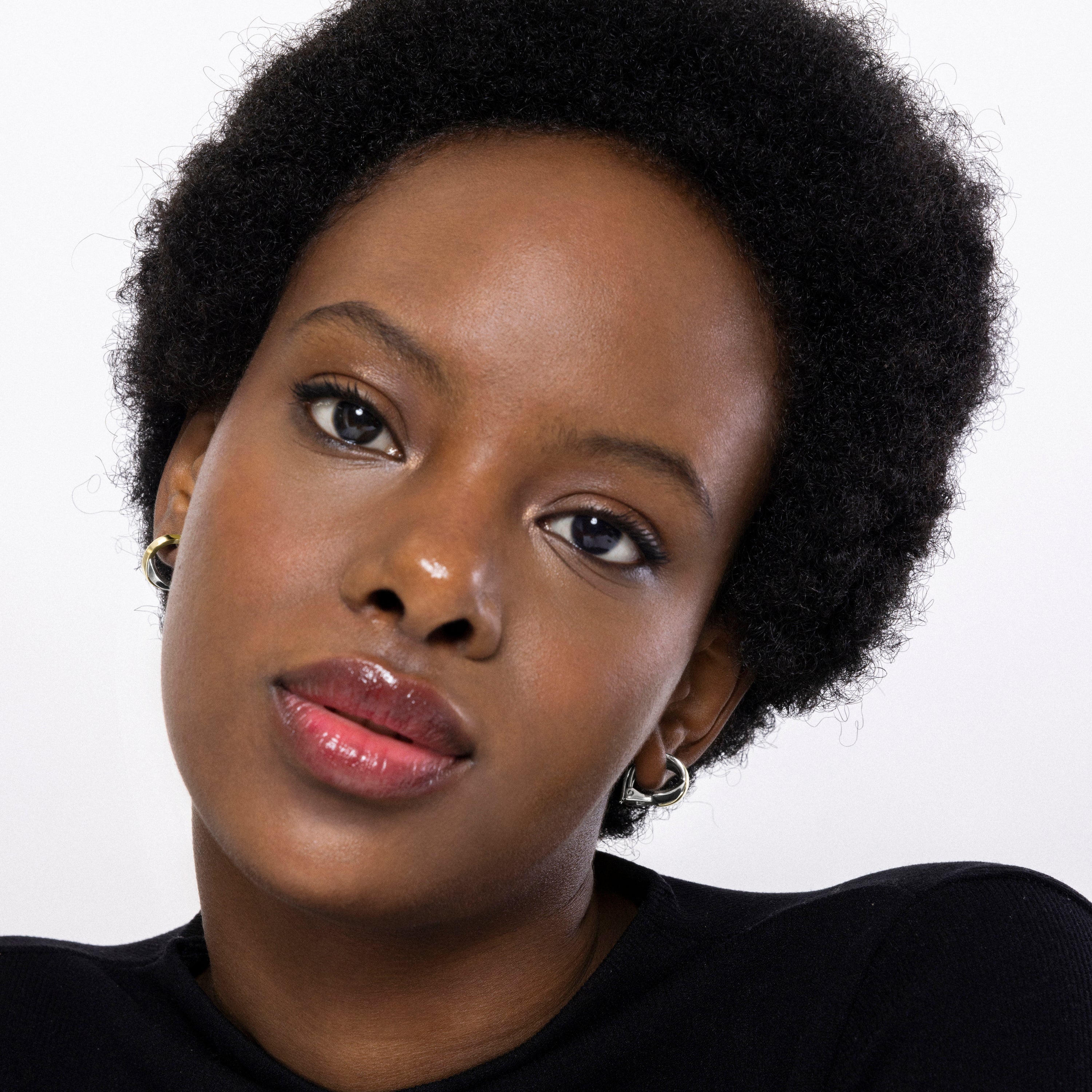 Pendientes de Plata de Ley 925 acabados en oro amarillo de 18k - Reina