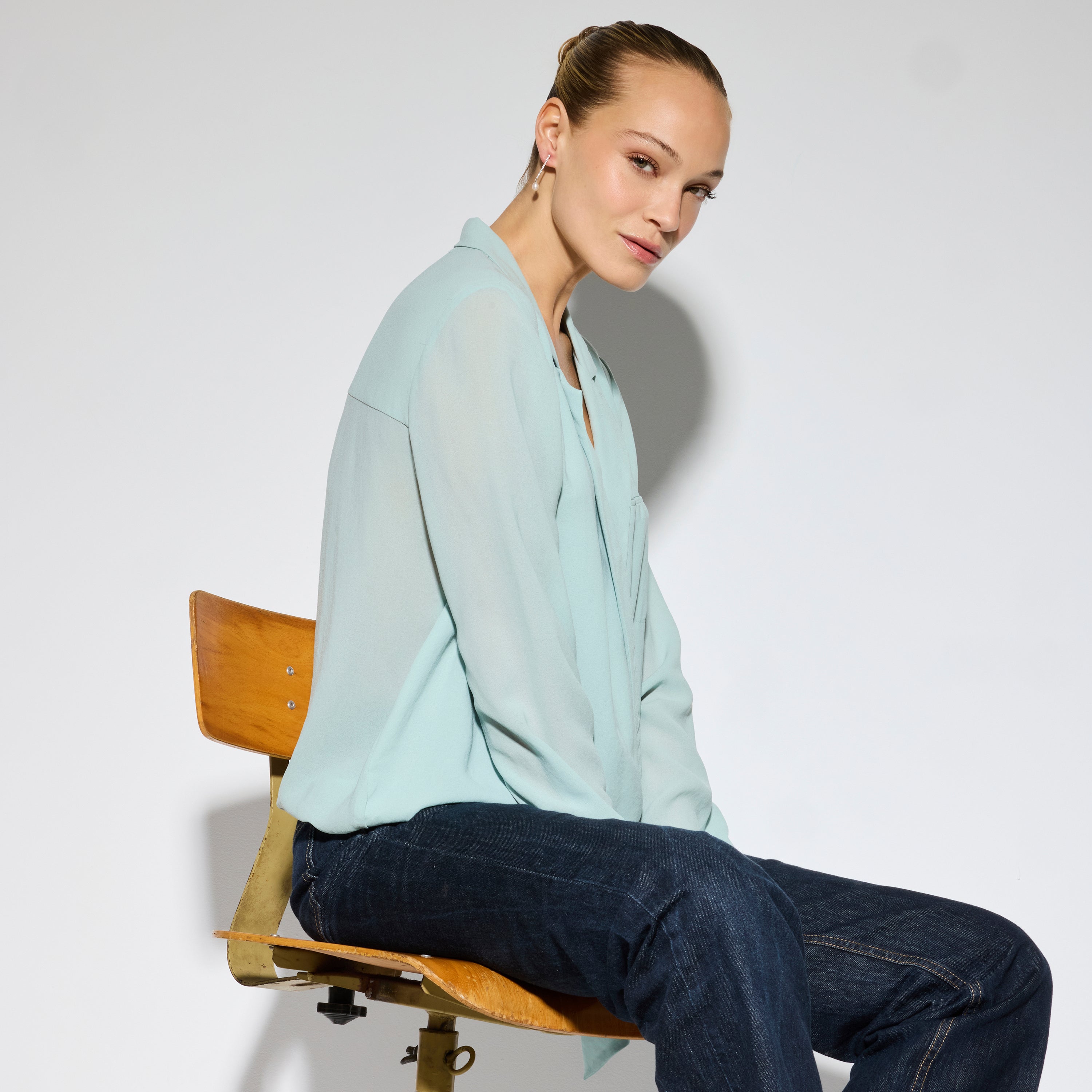 Pendientes de Plata de Ley 925 y Perla Blanca acabado rodio - Nibar