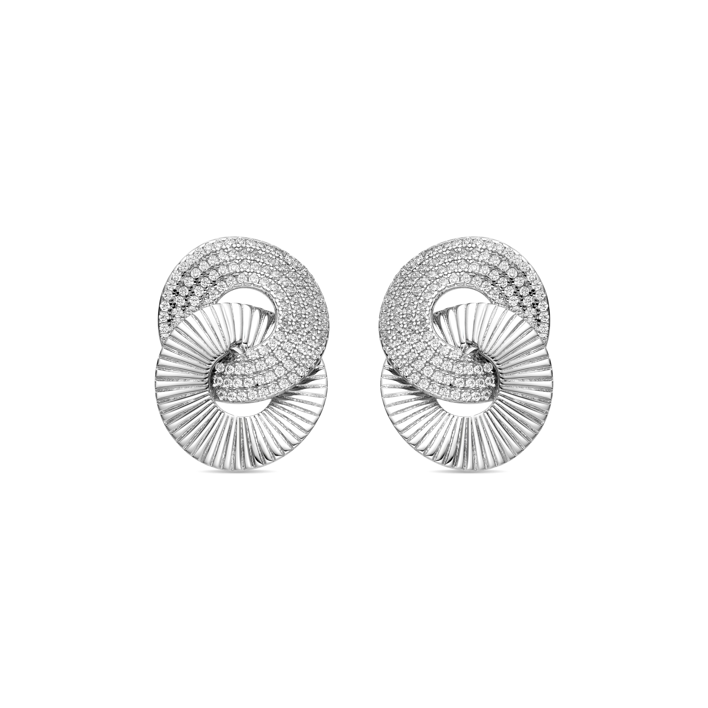 Boucles d&amp;#39;oreilles en argent sterling 925 et zircon brillant finition rhodiée - Najo