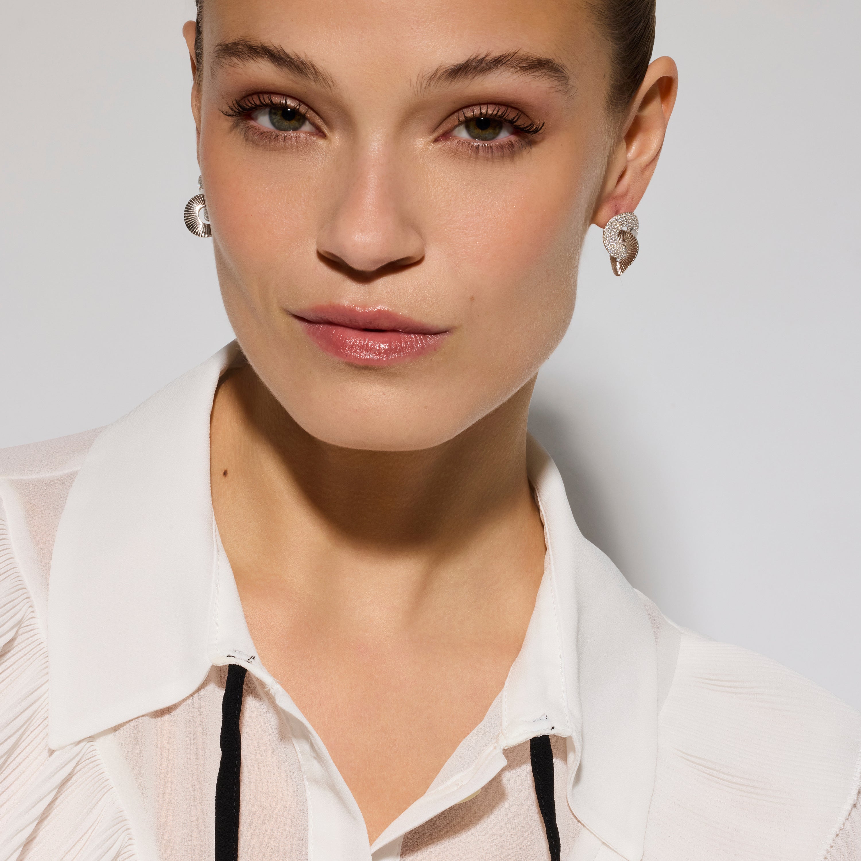 Boucles d&amp;#39;oreilles en argent sterling 925 et zircon brillant finition rhodiée - Najo