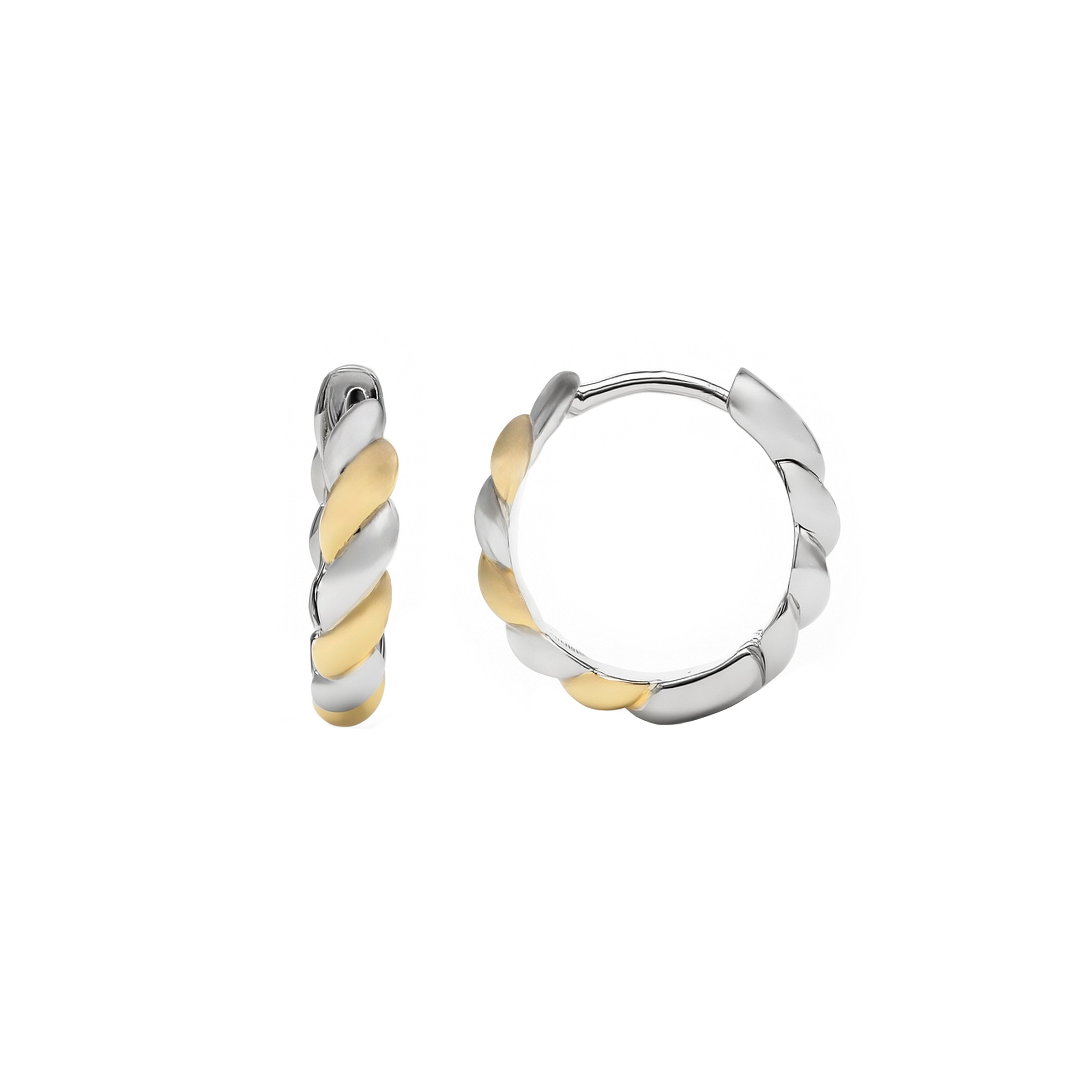 Pendientes de Plata de Ley 925 acabado oro amarillo 18k - Yangko