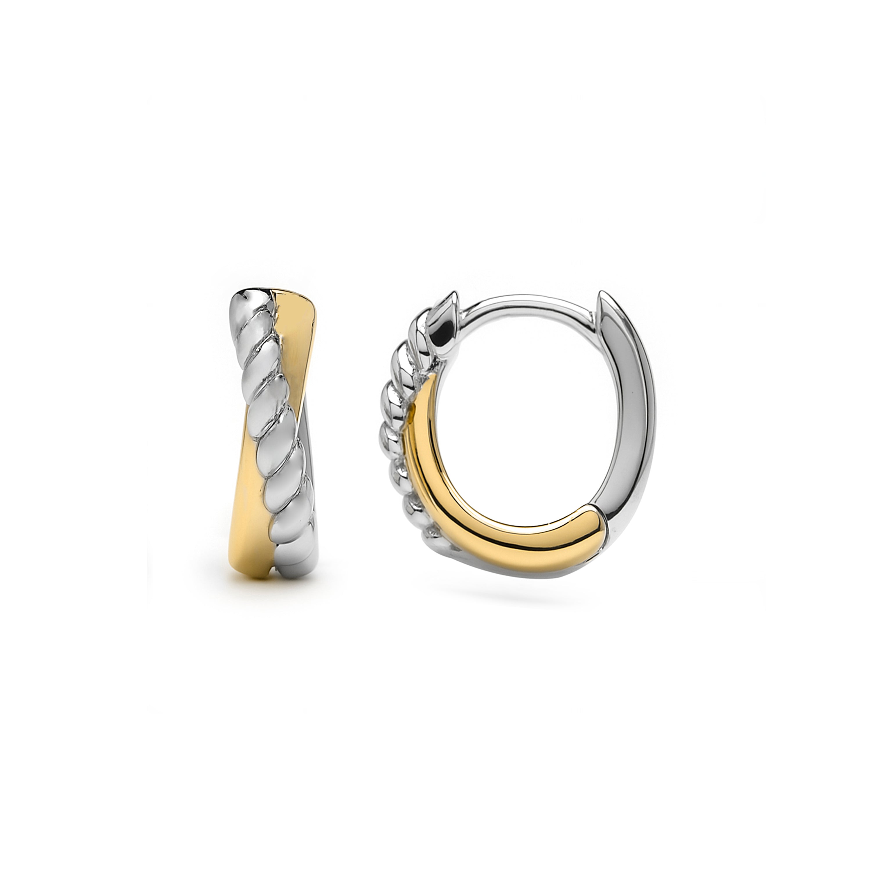 Pendientes de Plata de Ley 925 acabado oro amarillo 18k - Xymon