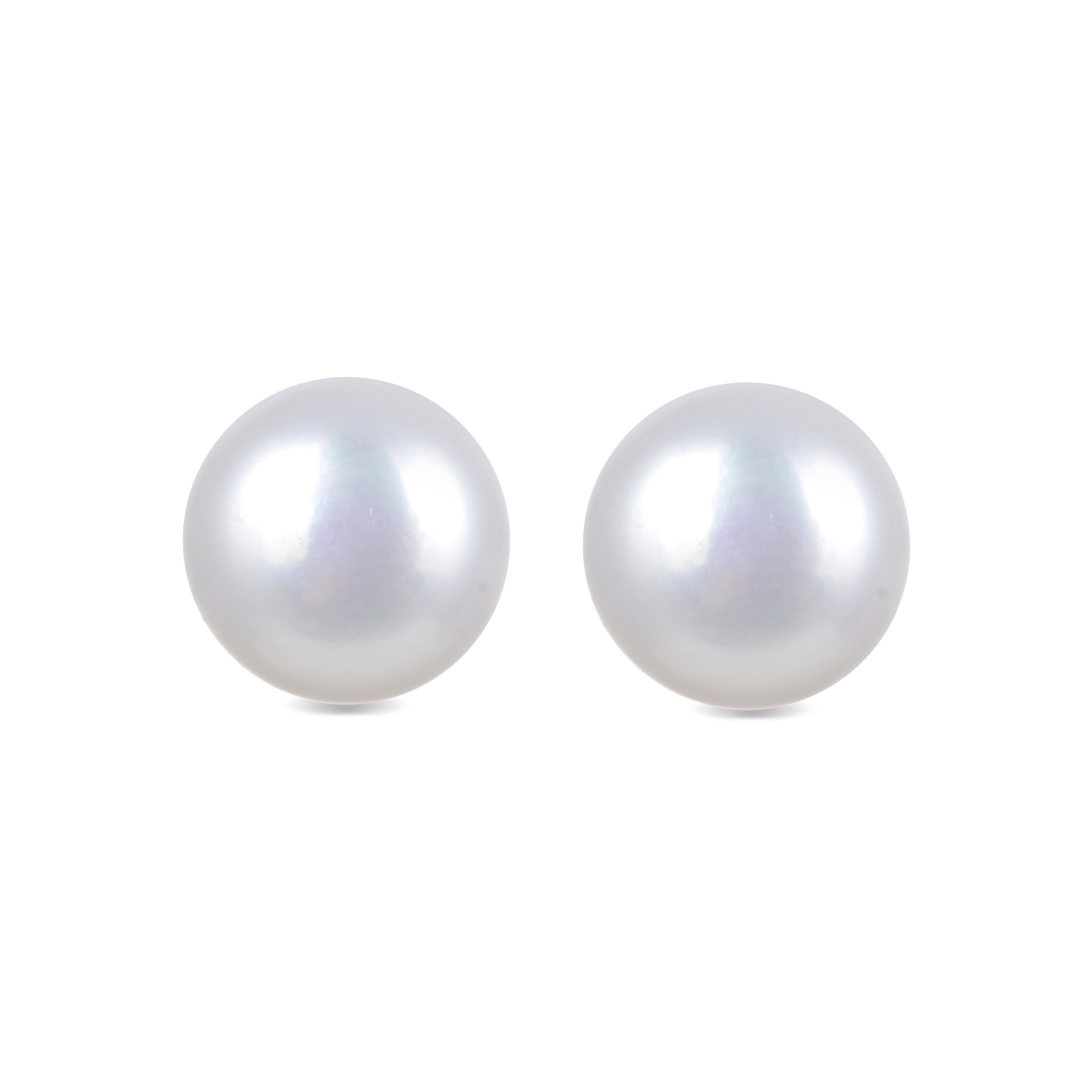 Pendientes De Plata De Ley 925 con Perla Blanca acabado rodio - Essential