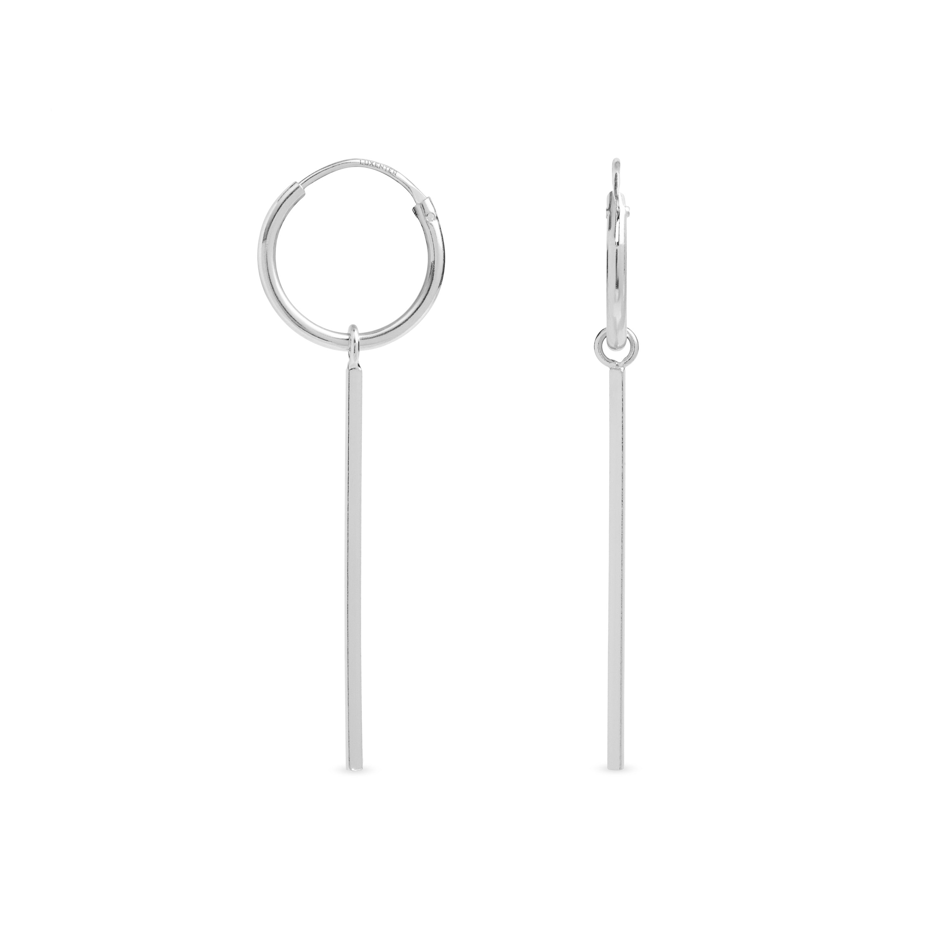 Pendientes de Plata de Ley 925 acabados en rodio - Essential