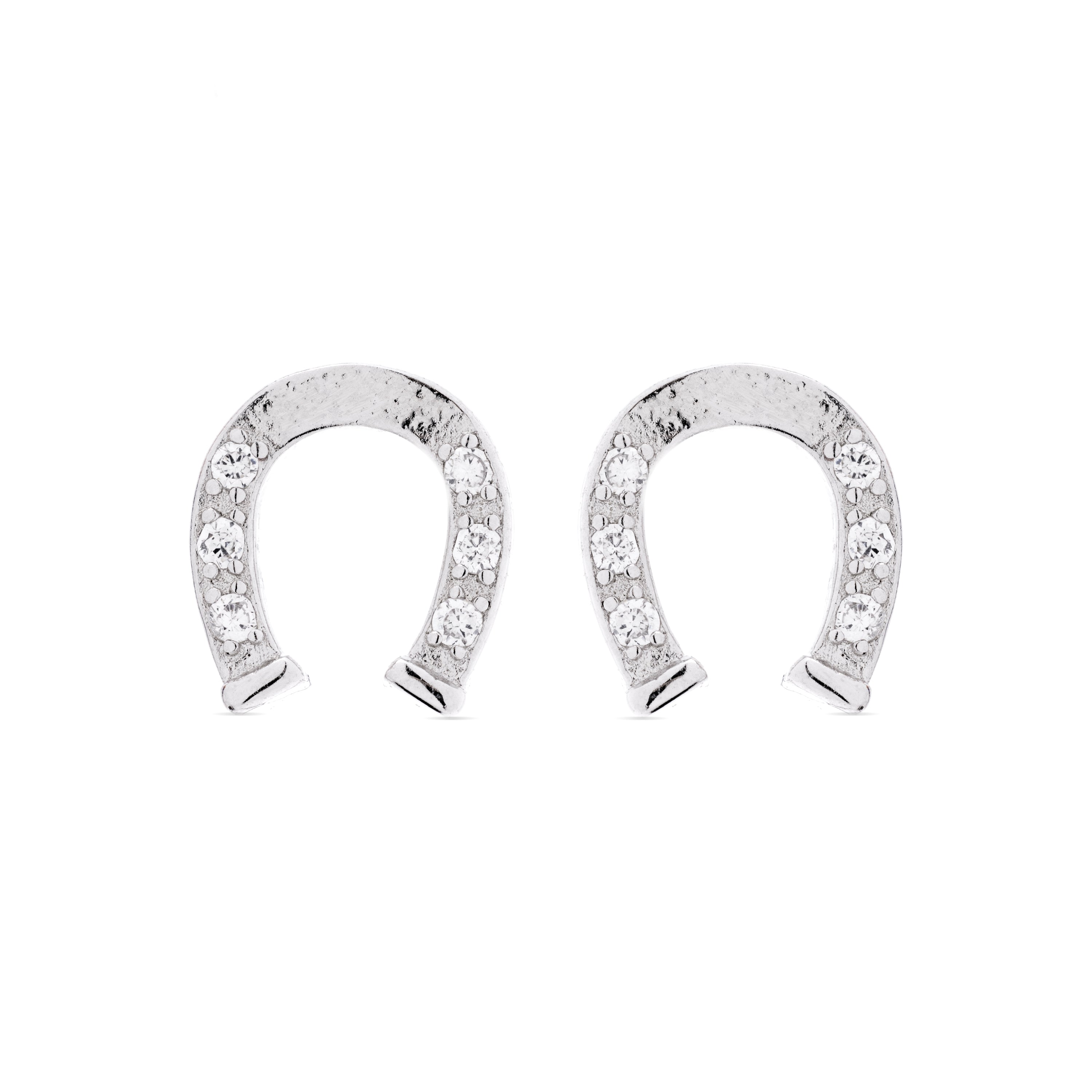 Pendientes de Plata de Ley 925 y Circonita Brillante acabados en rodio - Infinity