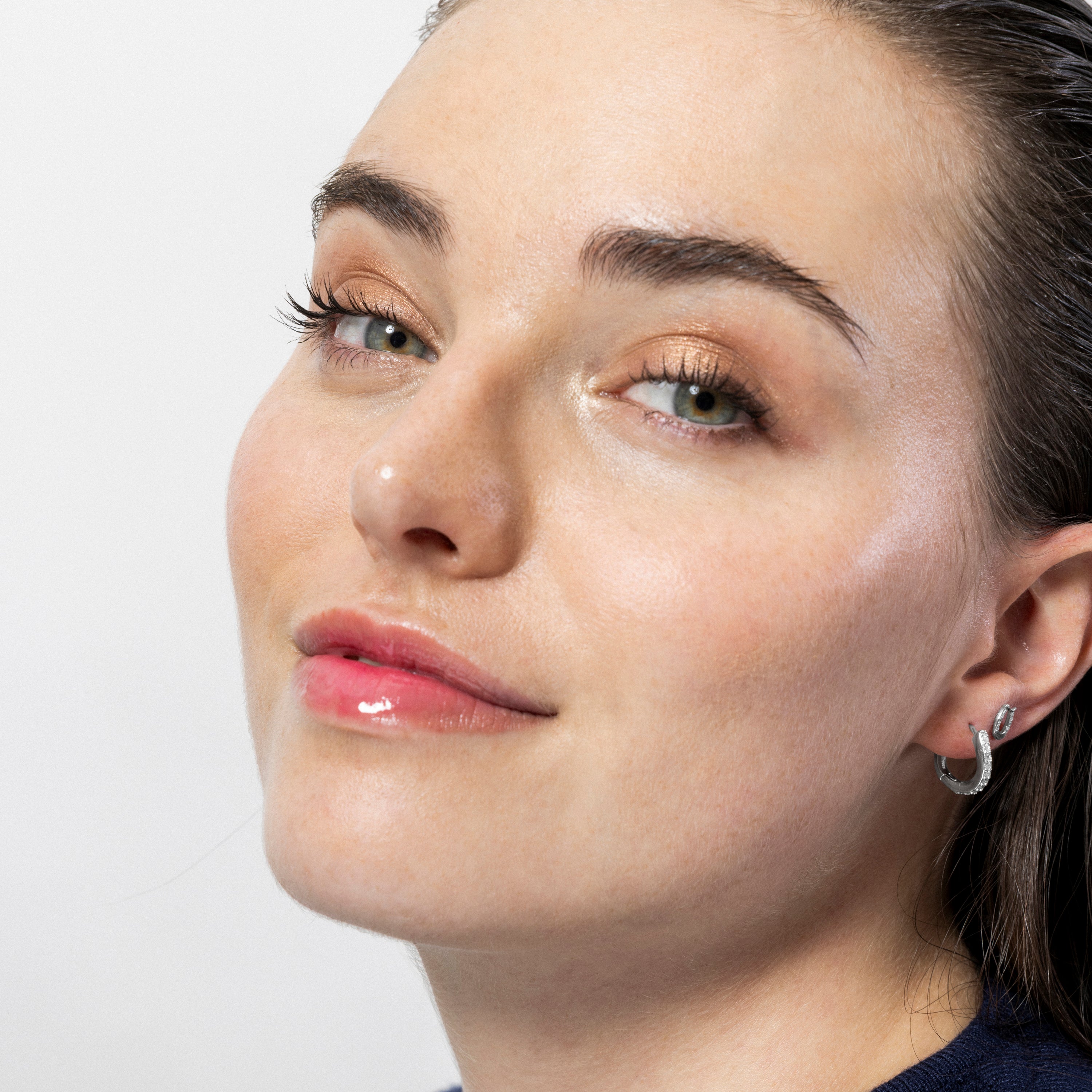 Pendientes de Plata de Ley 925 y Circonita Brillante acabados en rodio - Infinity