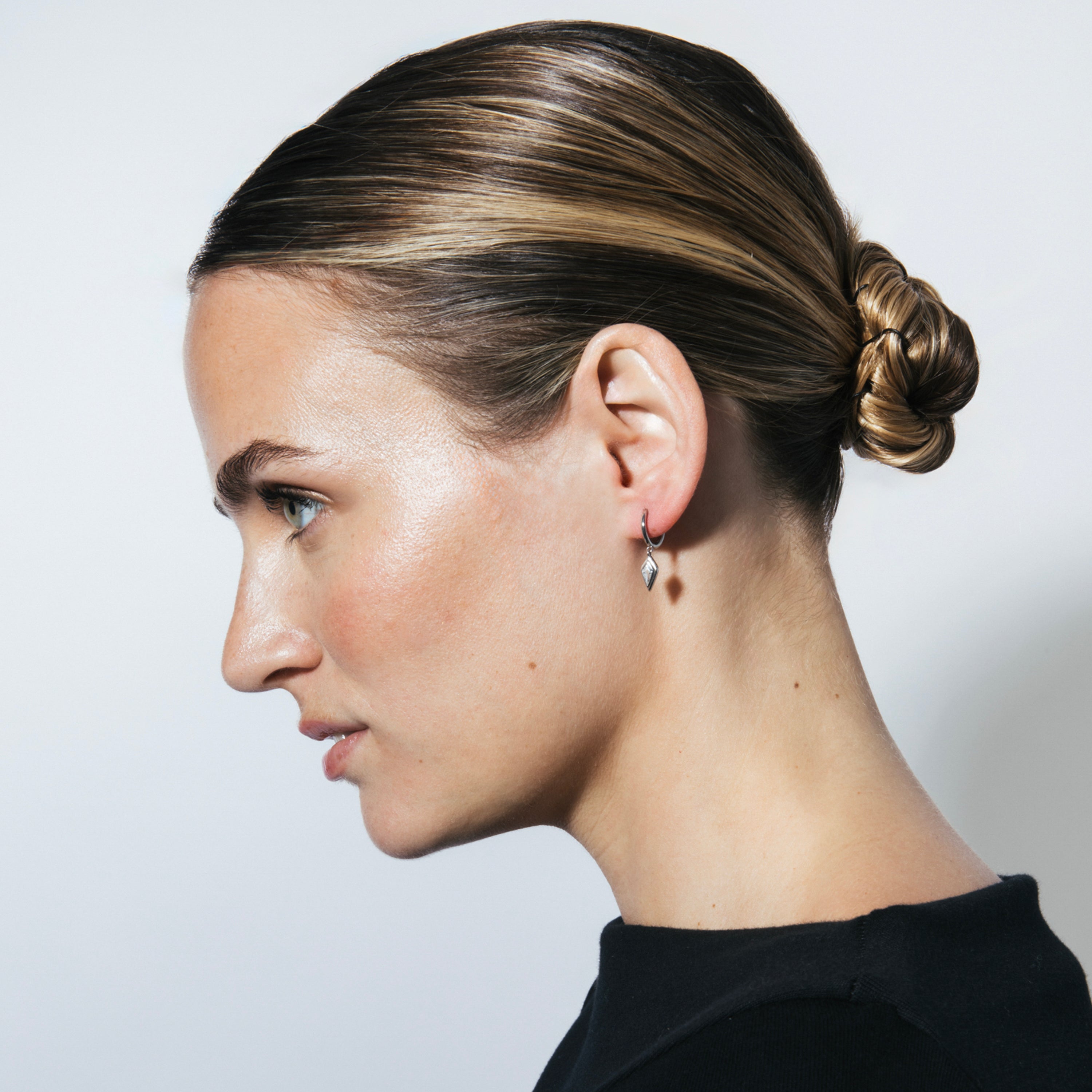 Pendientes de Plata de Ley 925 y Circonita Brillante acabado en rodio - Salro