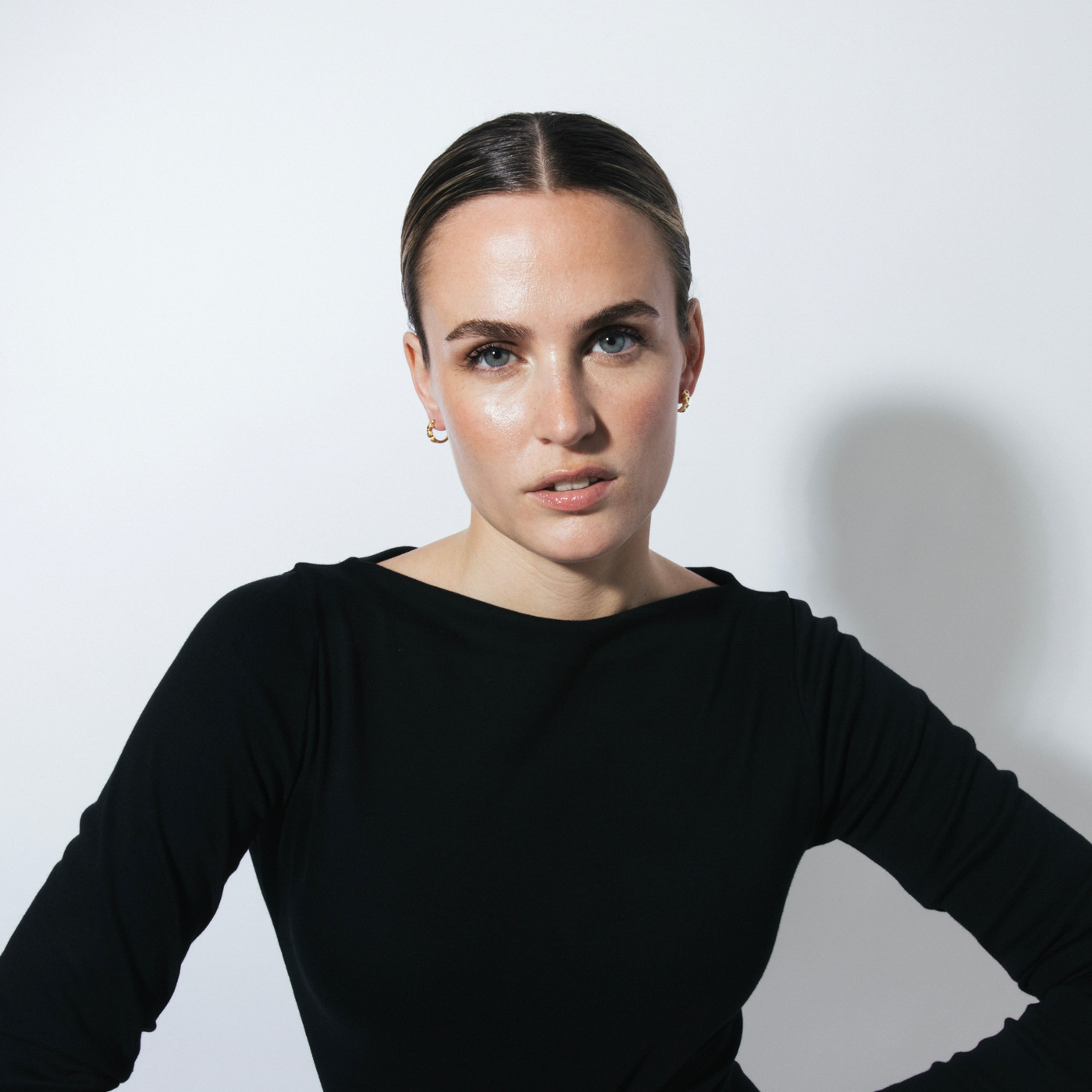 Pendientes de Plata de Ley 925 y Circonita Multicolor acabado en oro amarillo 18k - Nifowa