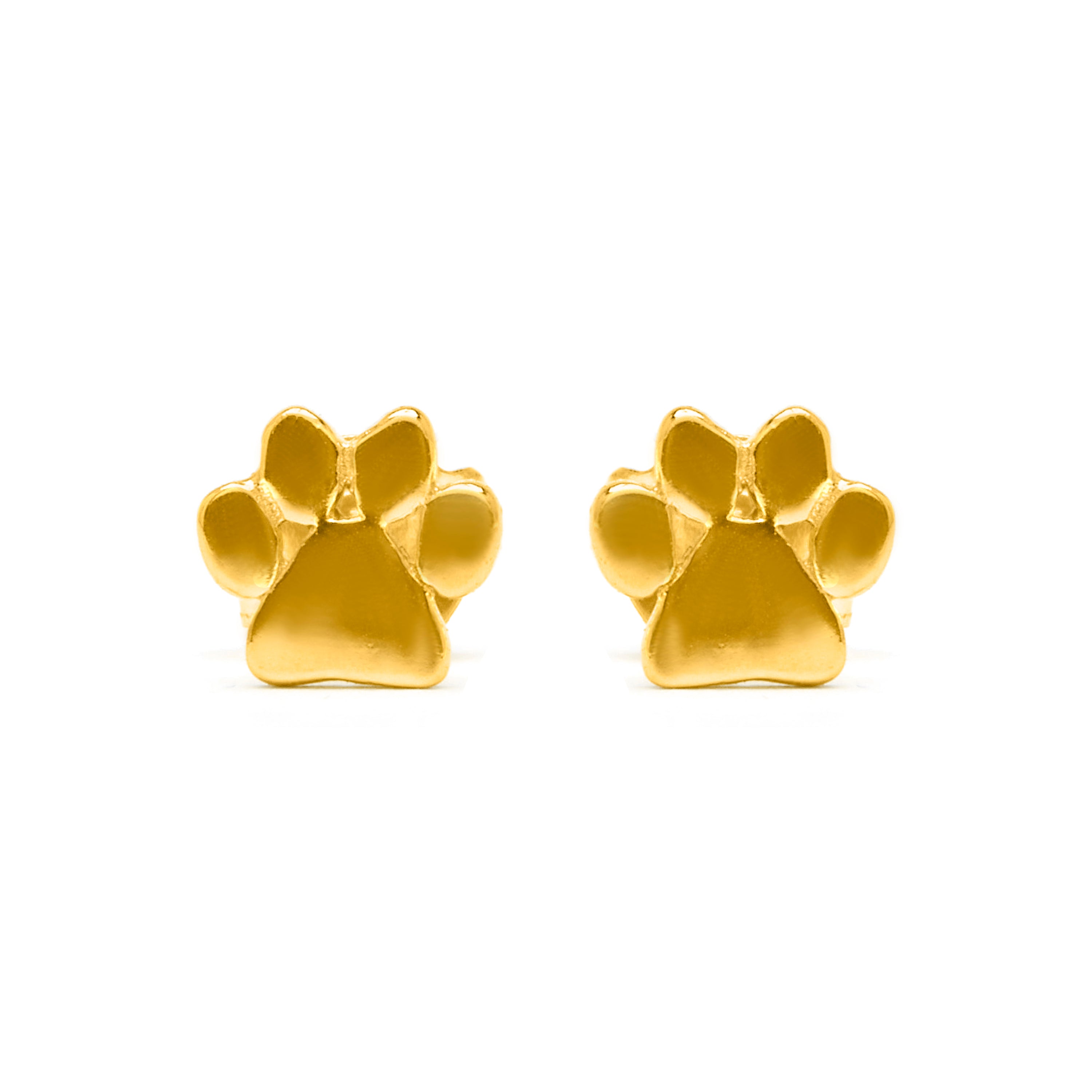 Pendientes de Plata de Ley 925 acabado oro amarillo 18k - Nomi