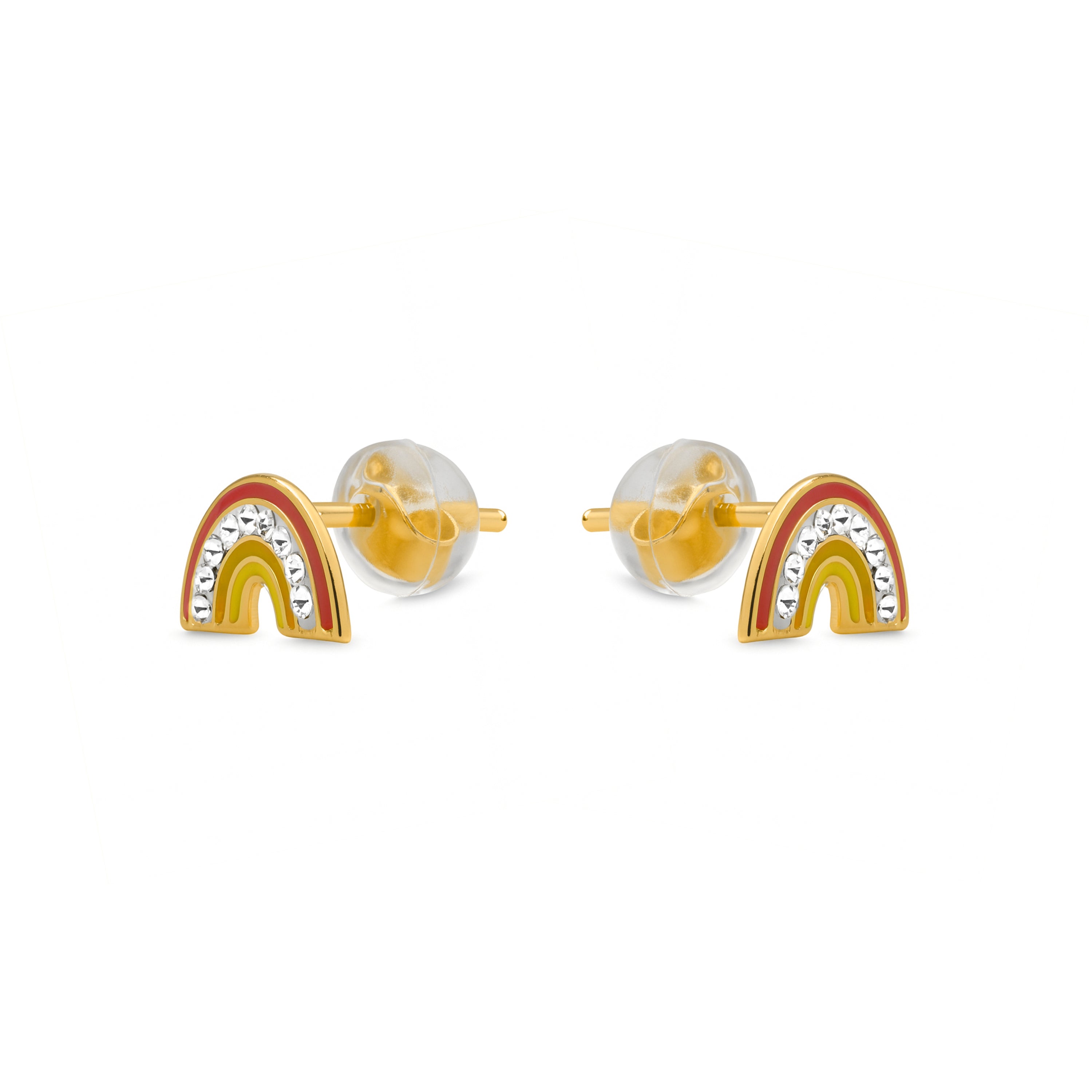 Pendientes de Plata de Ley 925 y Lacado Multicolor acabado en oro amarillo 18k - Lyibe