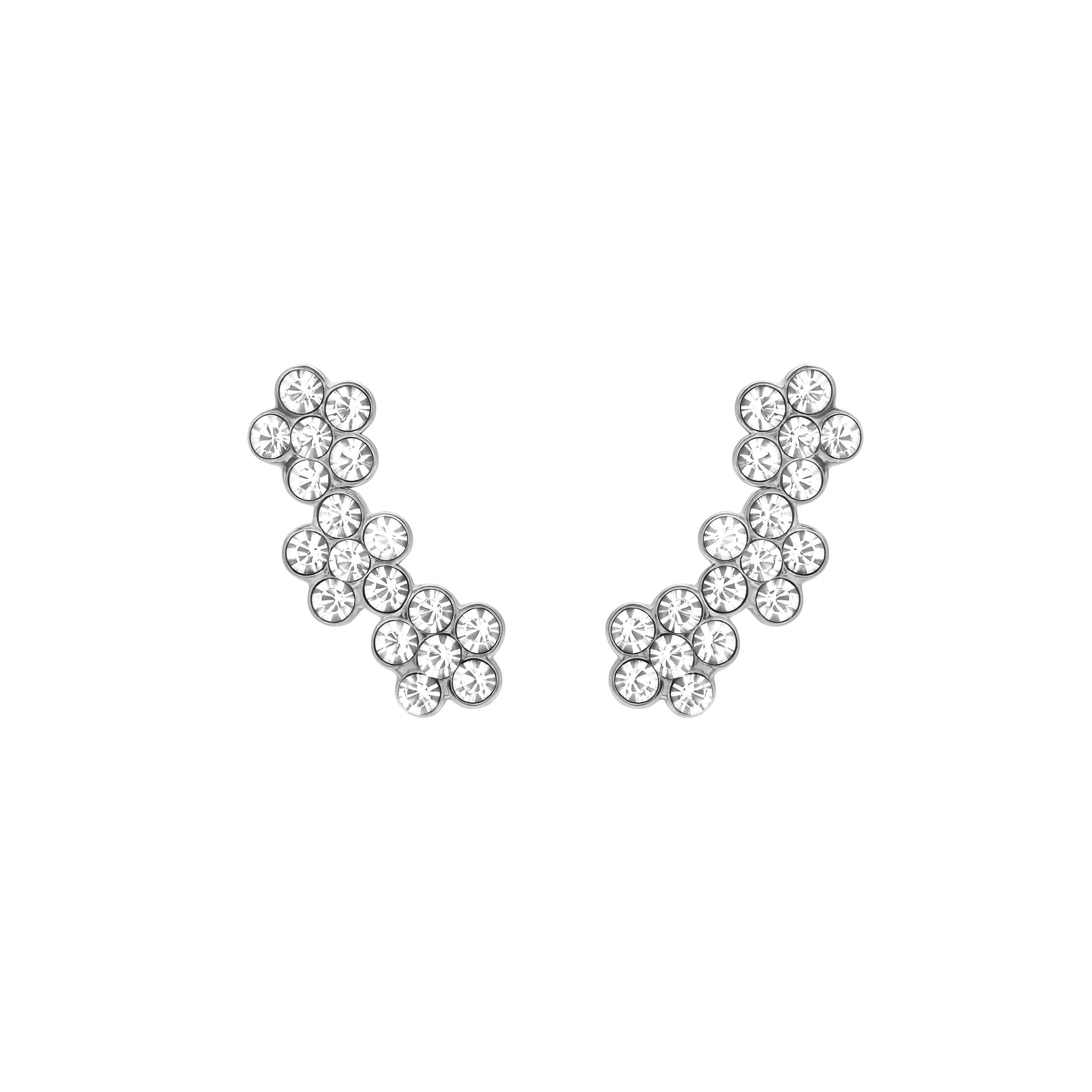 Pendientes de Plata de Ley 925 y Circonita Brillante acabado en rodio - Wenly