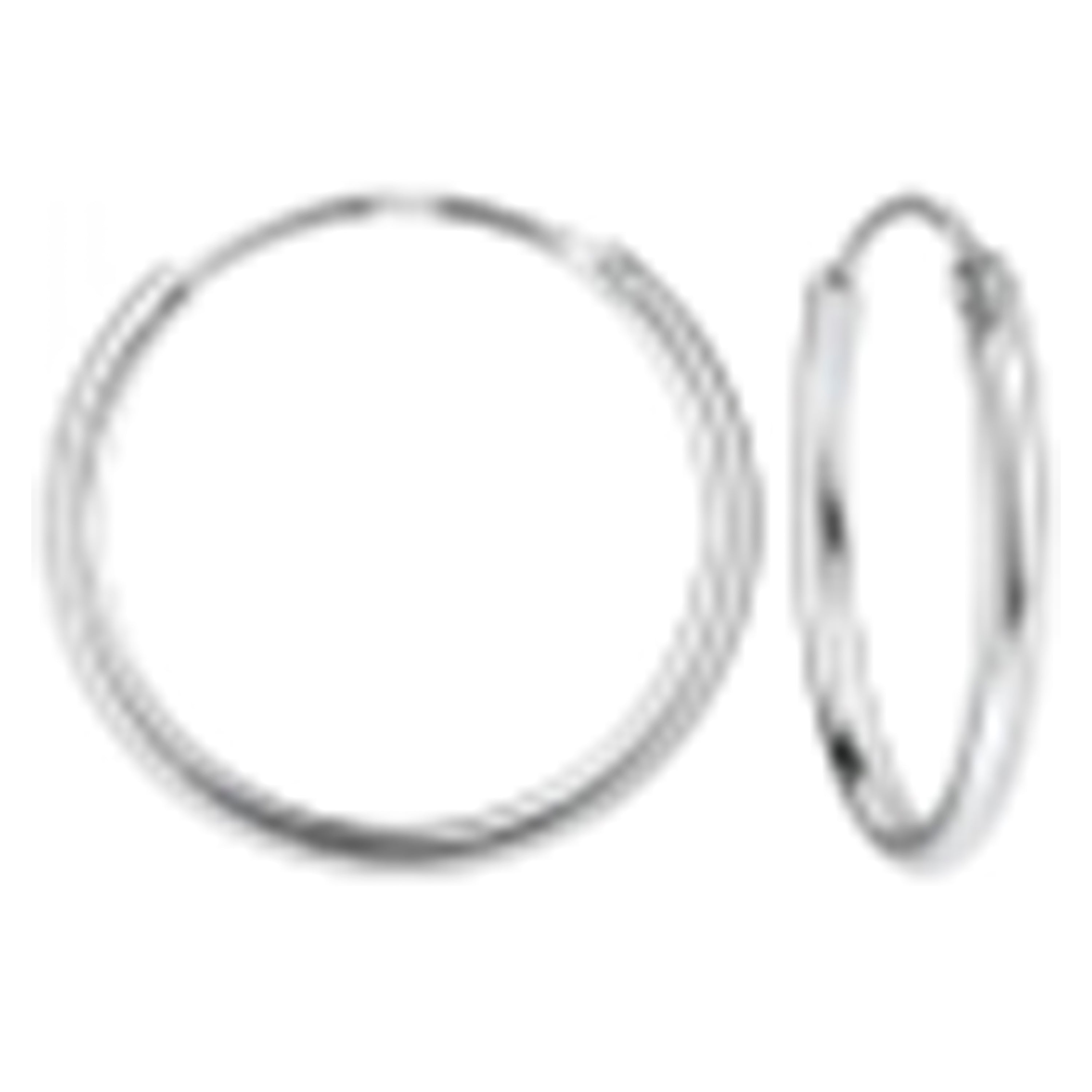 Pendientes de Plata de Ley 925 acabado en Rodio - Atliz