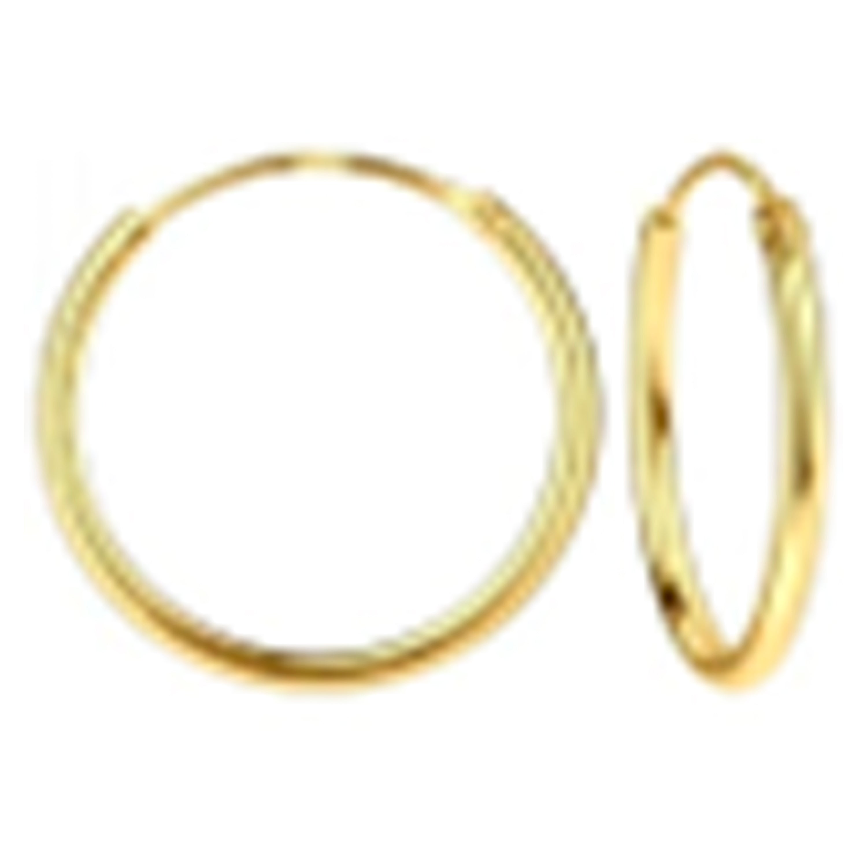 Pendientes de Plata de Ley 925 acabado en oro amarillo de 18k - Atliz