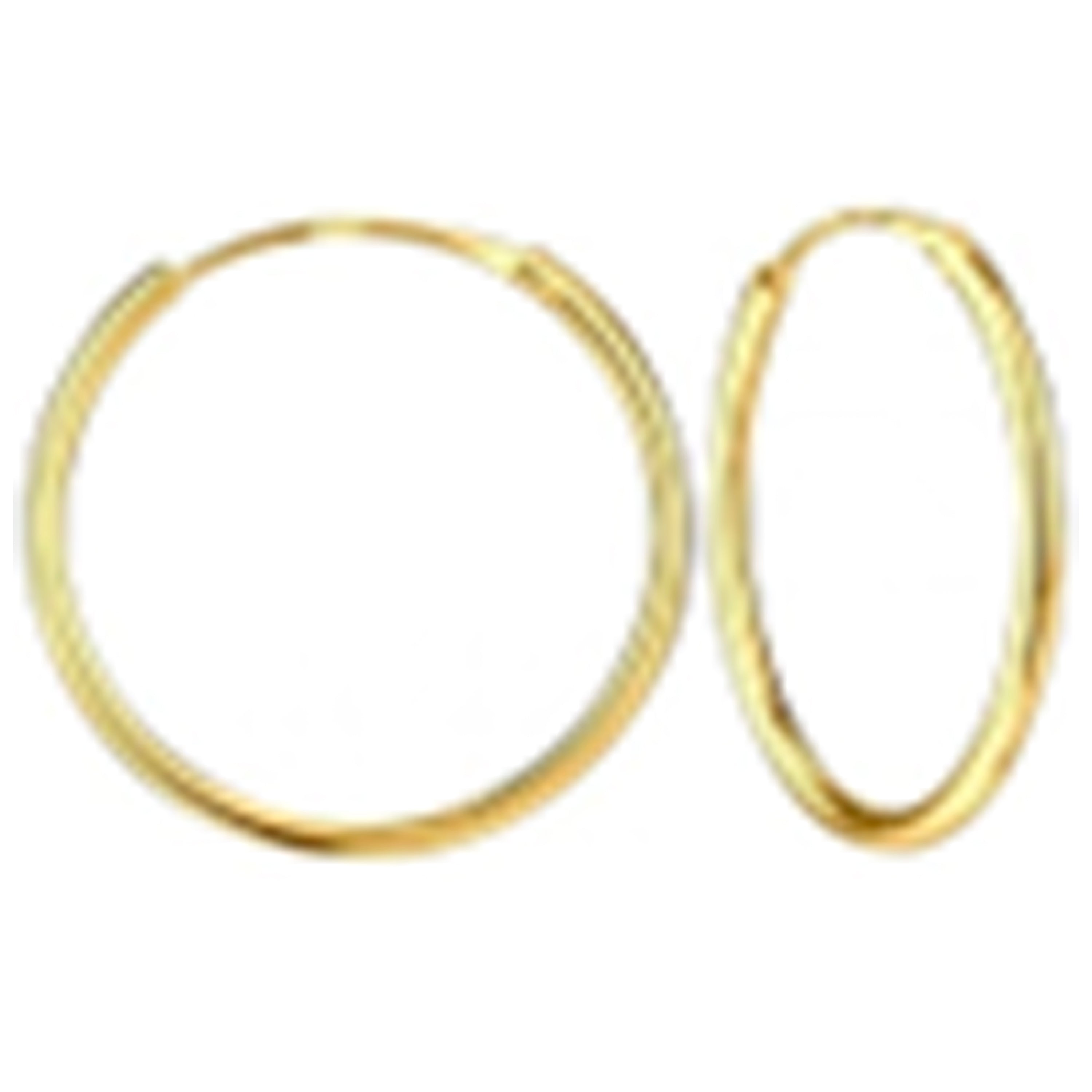 Pendientes de Plata de Ley 925 acabado en oro amarillo de 18k - Sayna