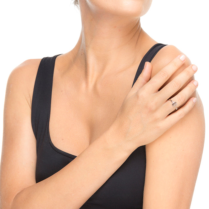 Anillo de Plata de Ley 925 con Circonita Brillante acabado en rodio - Alphabet