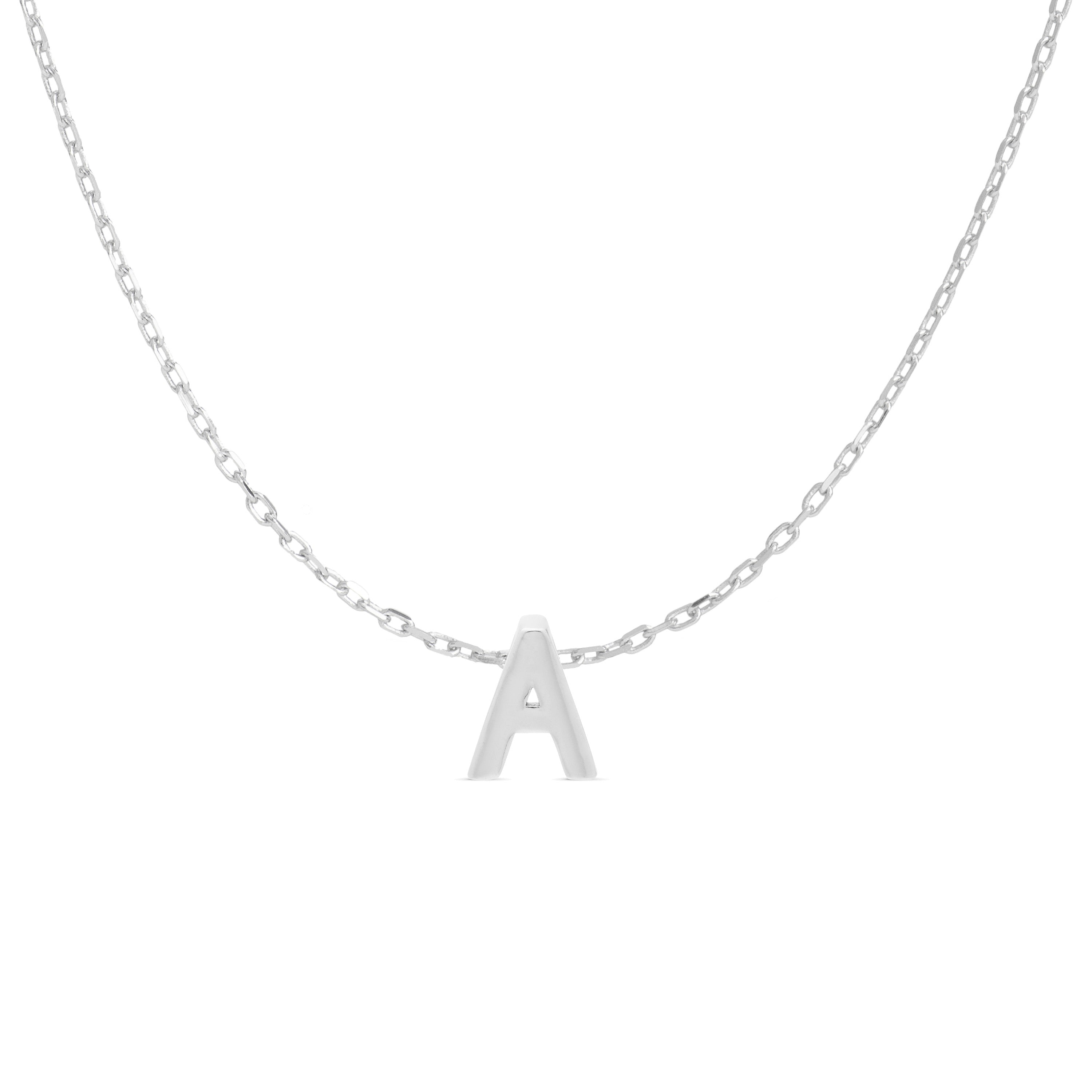 Collar de Plata de Ley 925 acabado en rodio - Alphabet