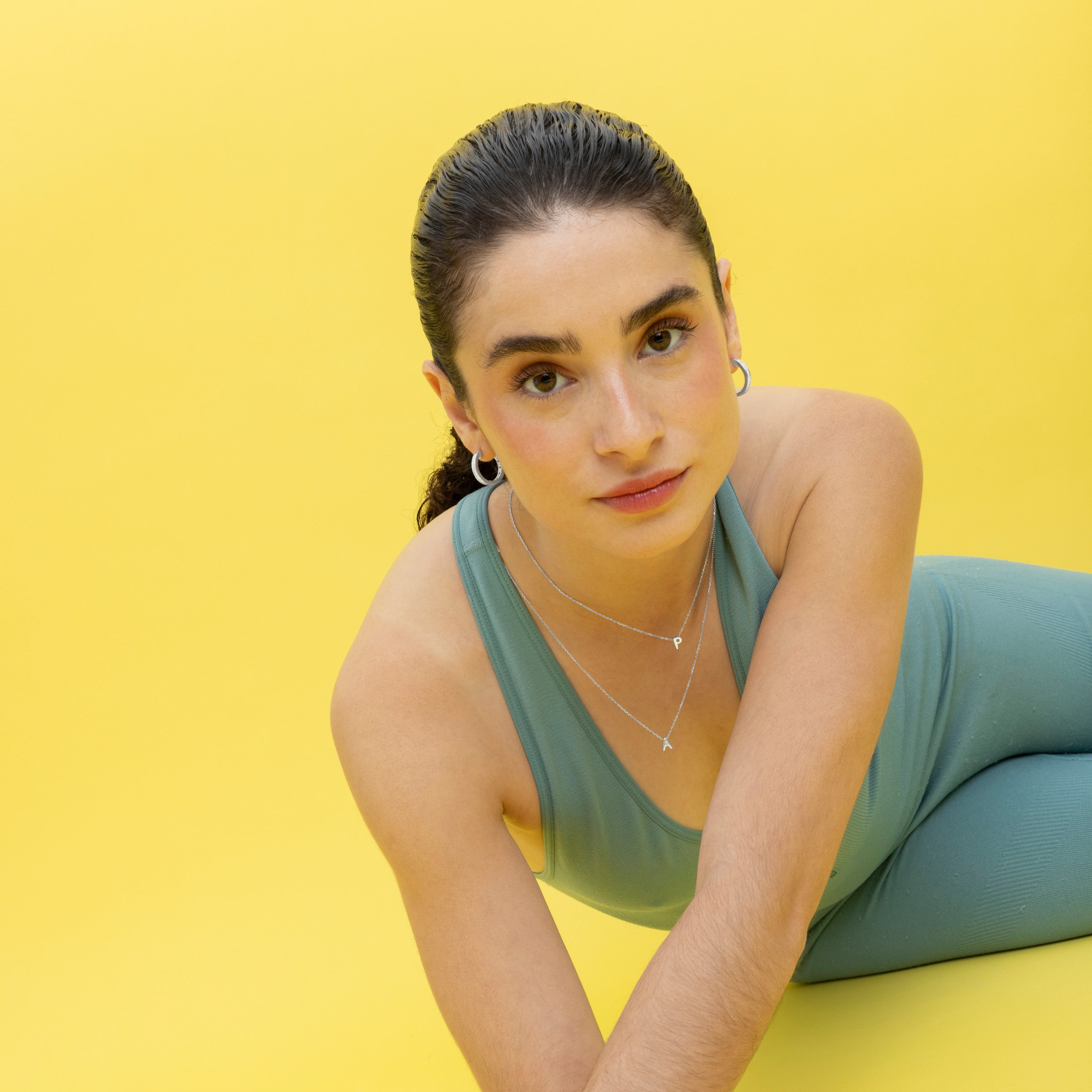 Collar de Plata de Ley 925 acabado en rodio - Alphabet