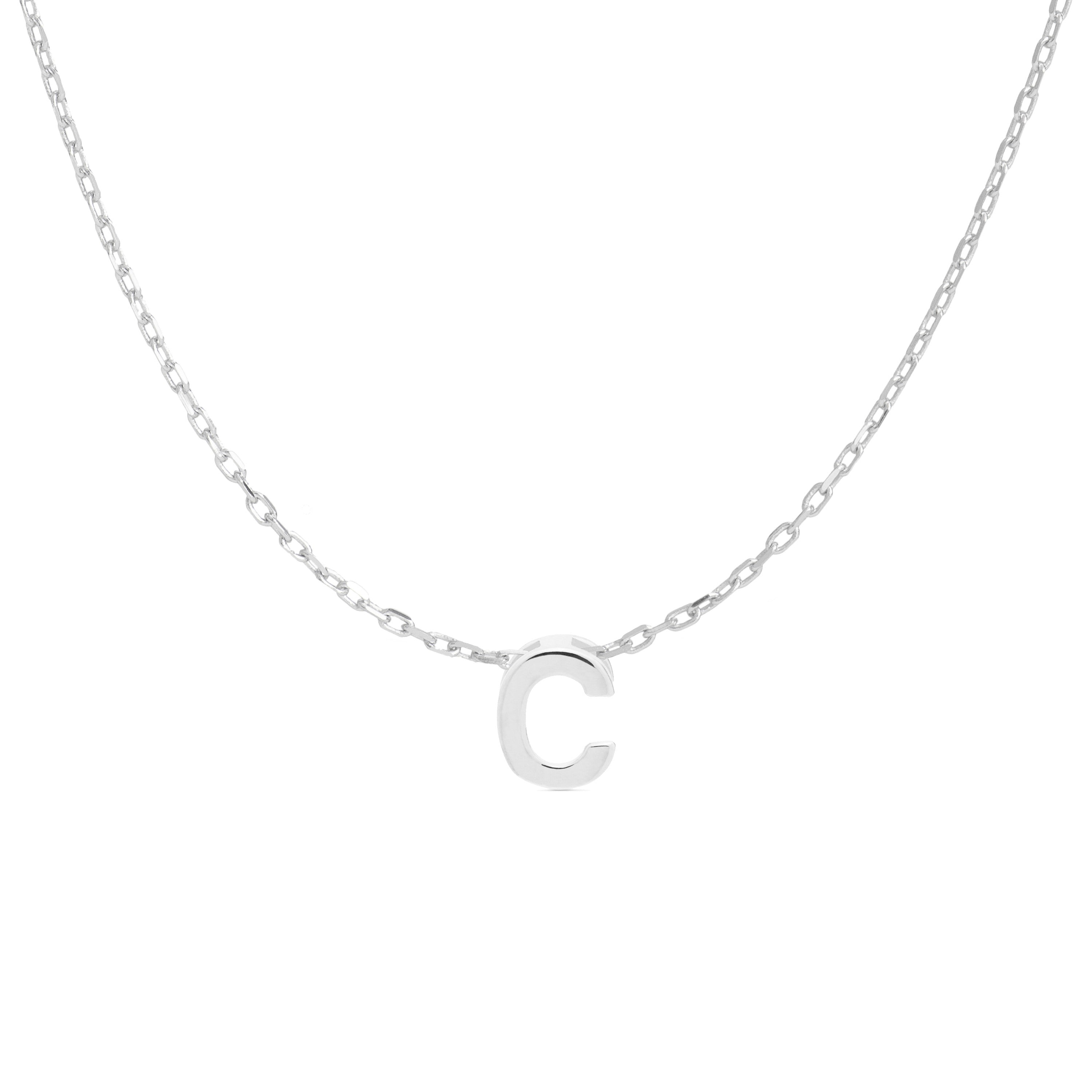 Collar de Plata de Ley 925 acabado en rodio - Alphabet