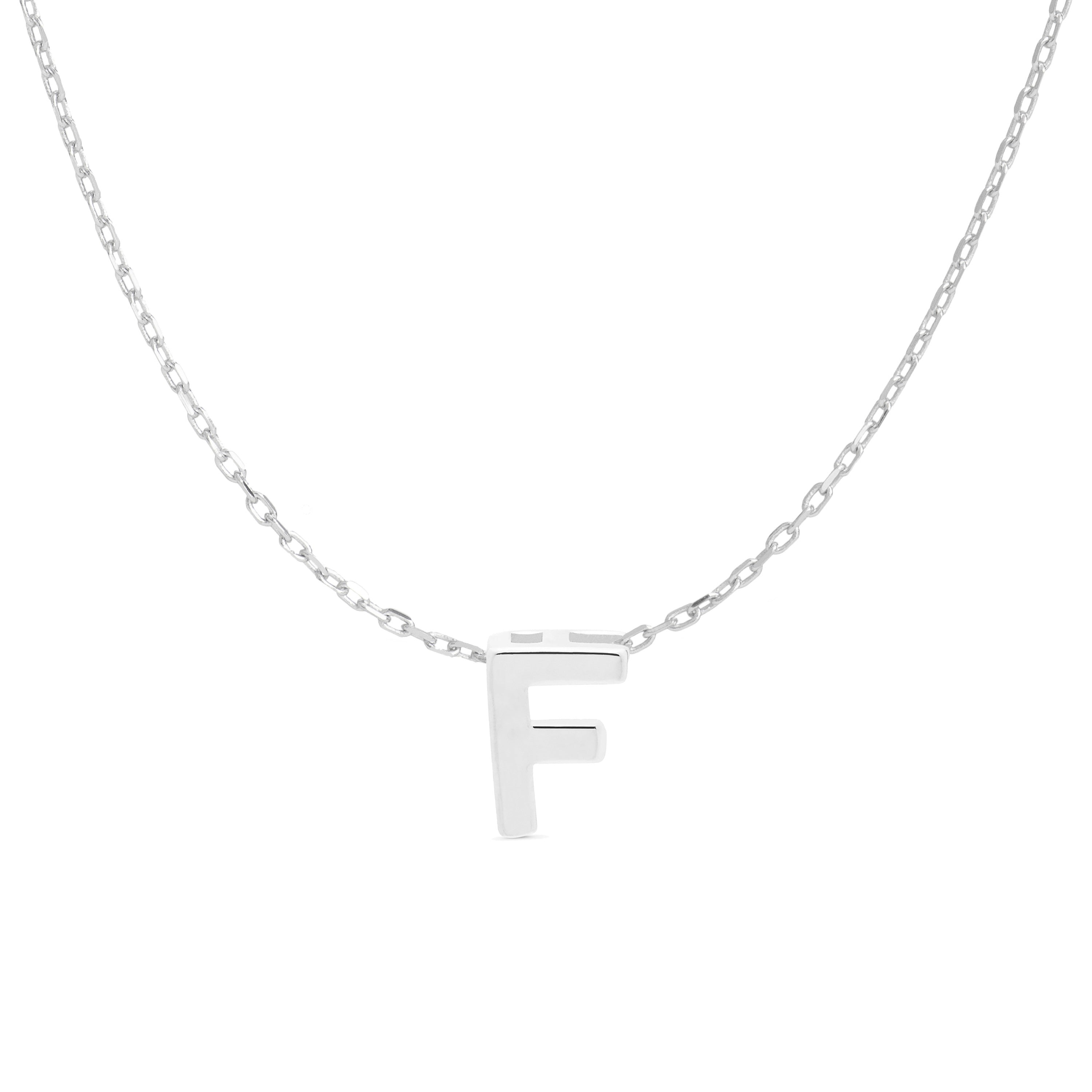 Collar de Plata de Ley 925 acabado en rodio - Alphabet