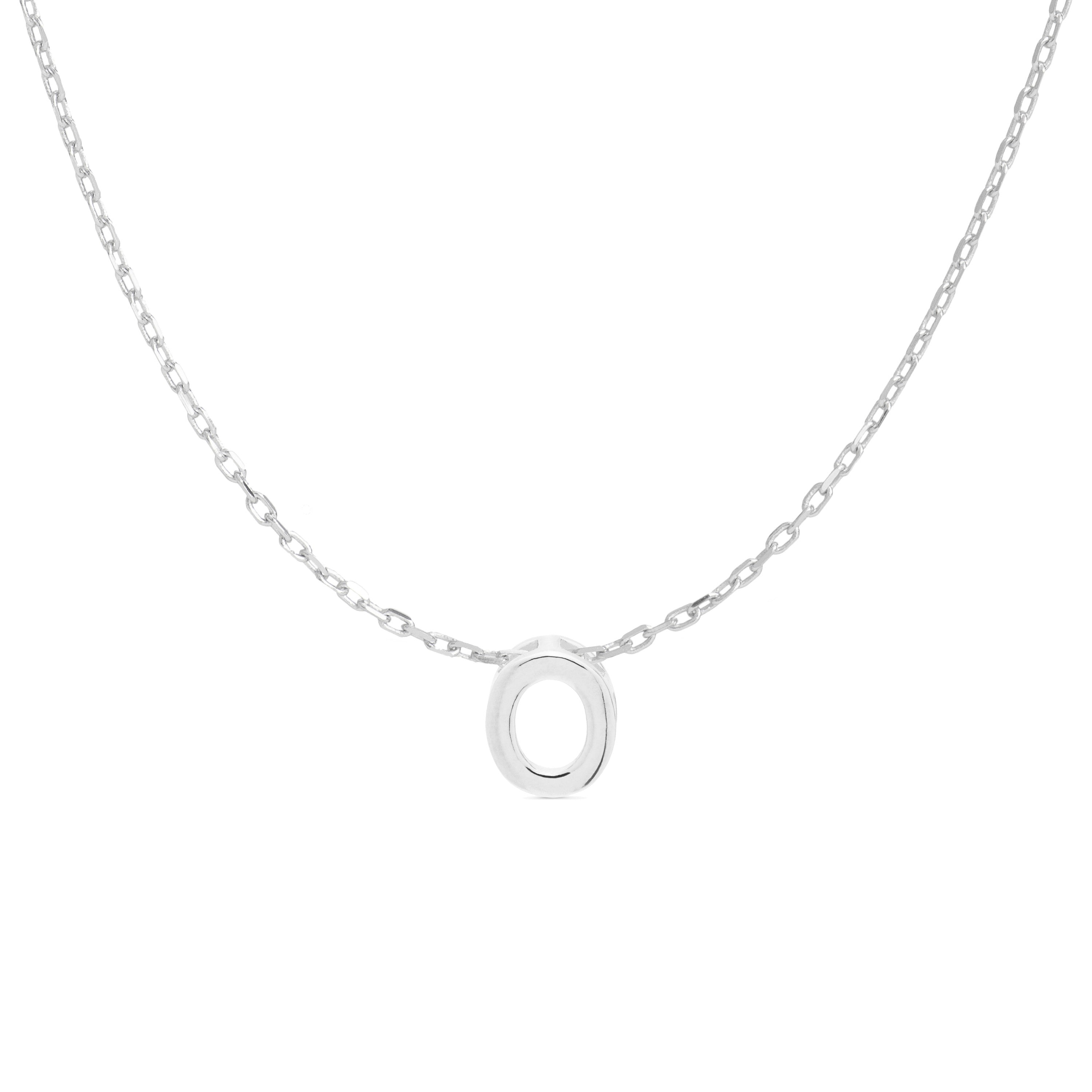 Collar de Plata de Ley 925 acabado en rodio - Alphabet