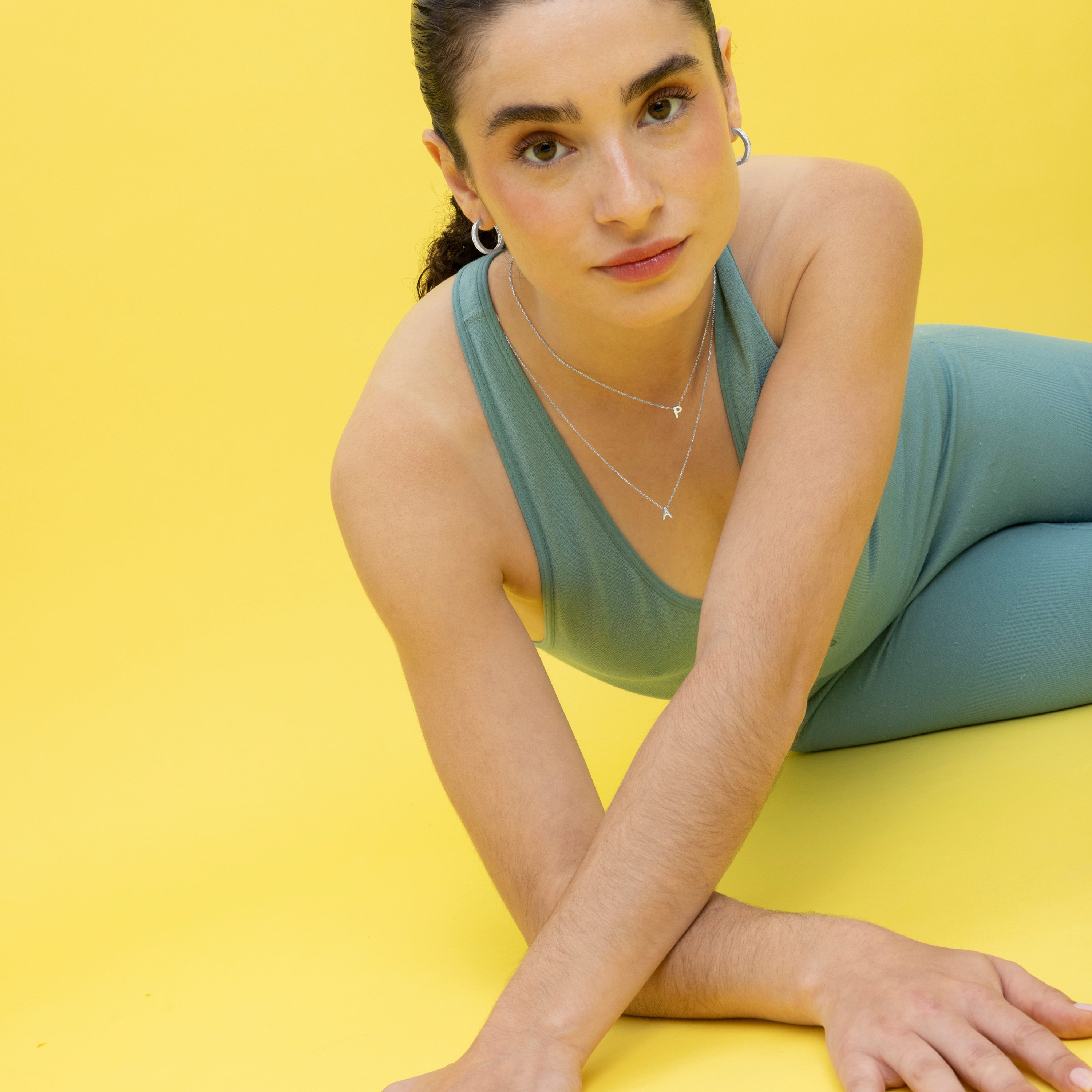 Collar de Plata de Ley 925 acabado en rodio - Alphabet