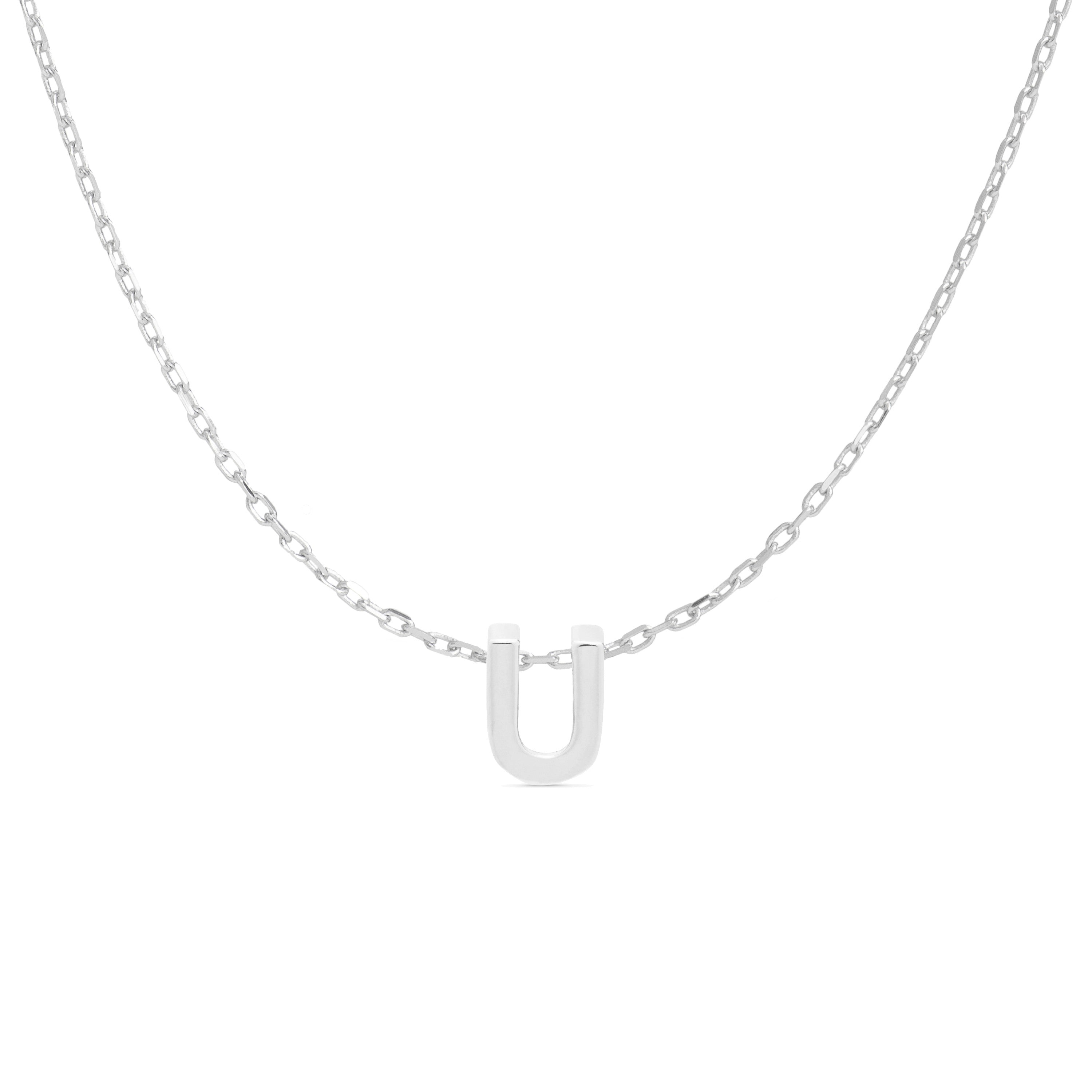 Collar de Plata de Ley 925 acabado en rodio - Alphabet