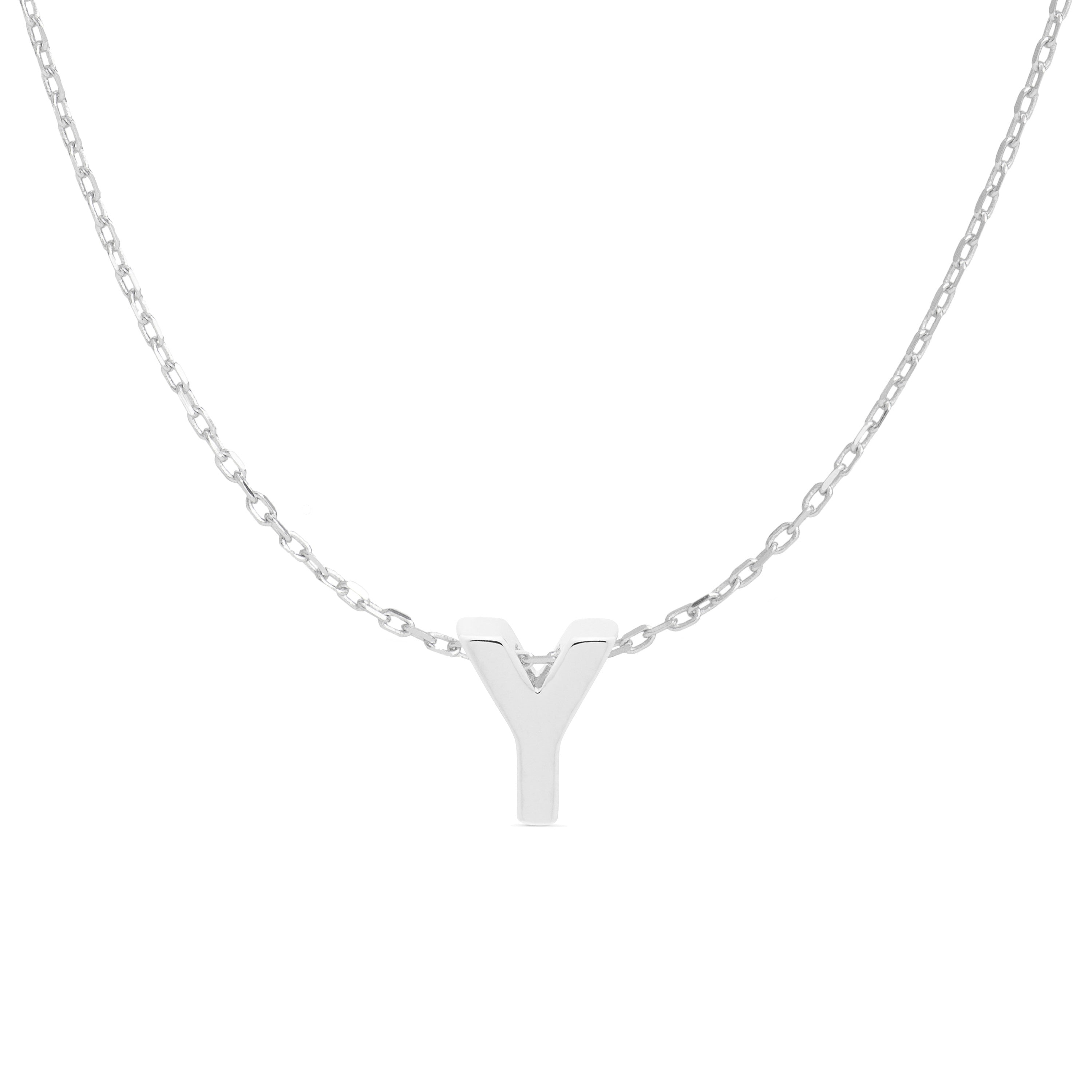 Collar de Plata de Ley 925 acabado en rodio - Alphabet