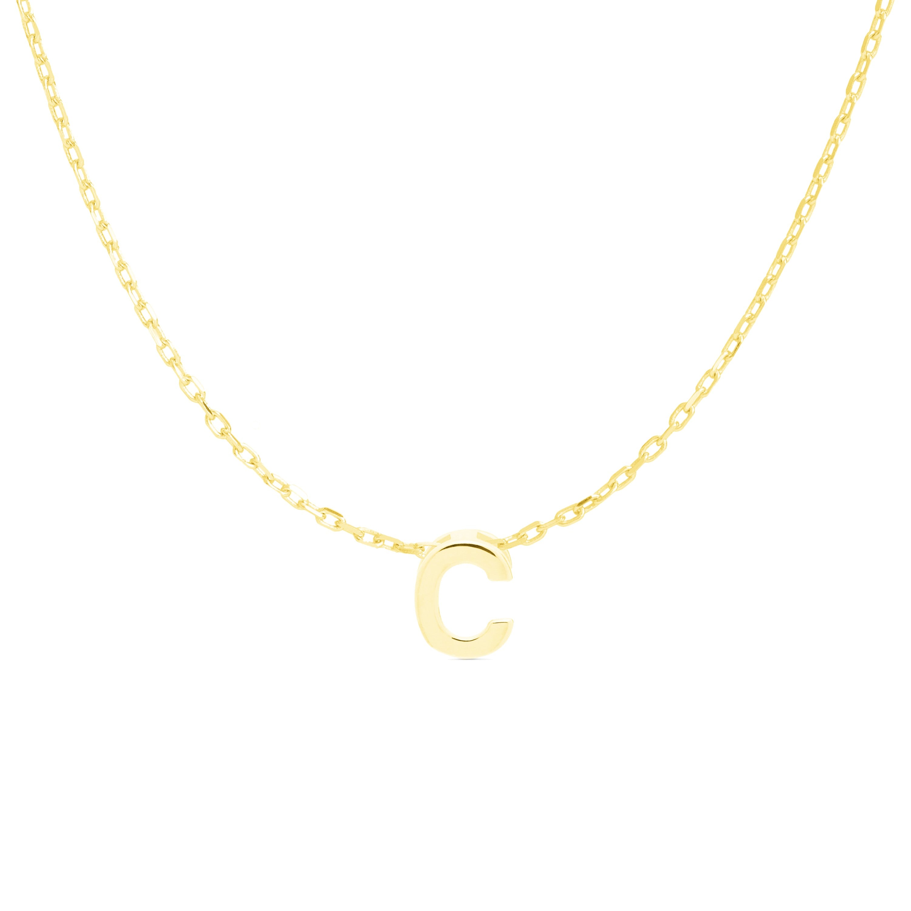 Collar de Plata de Ley 925 acabado en oro amarillo de 18K - Alphabet