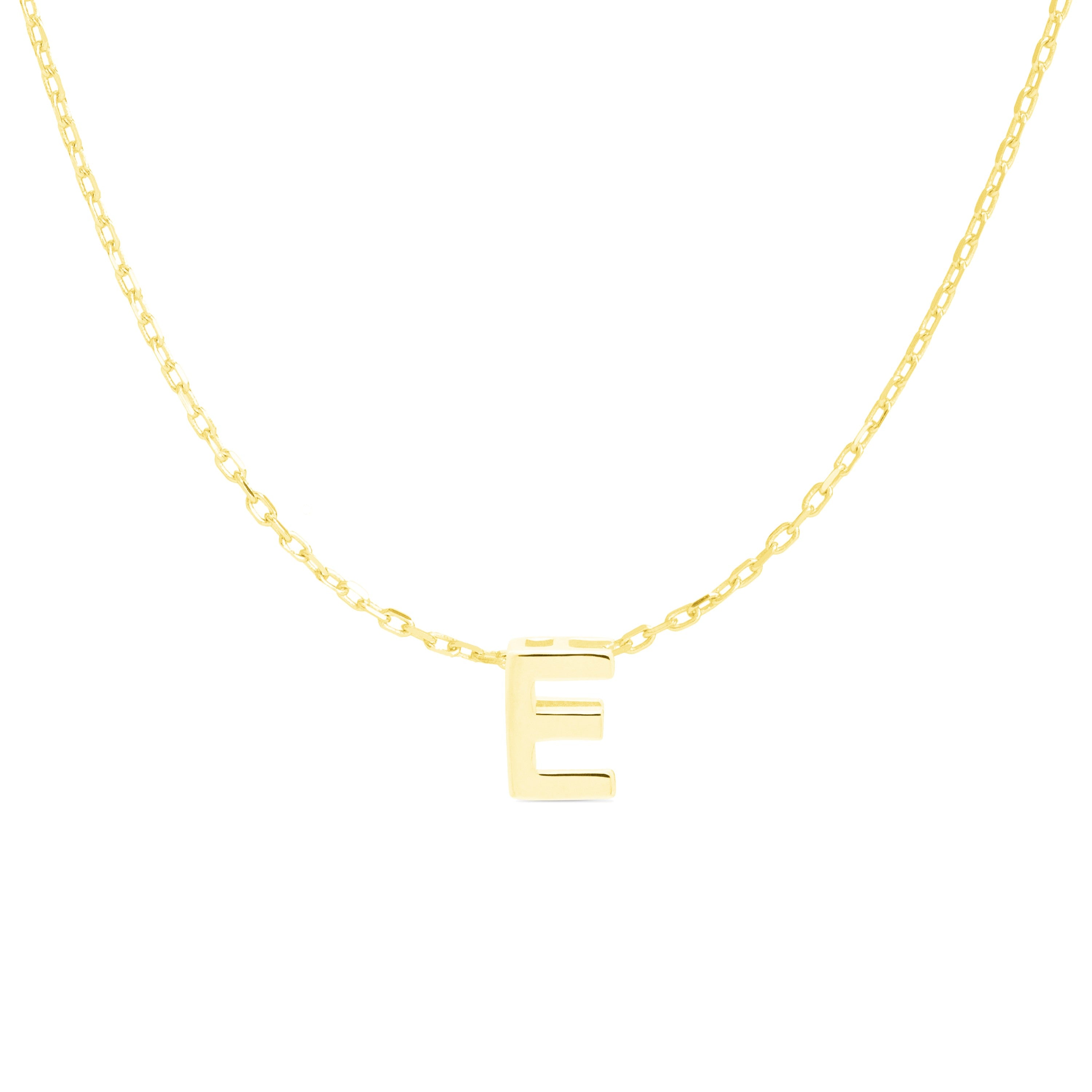 Collar de Plata de Ley 925 acabado en oro amarillo de 18K - Alphabet
