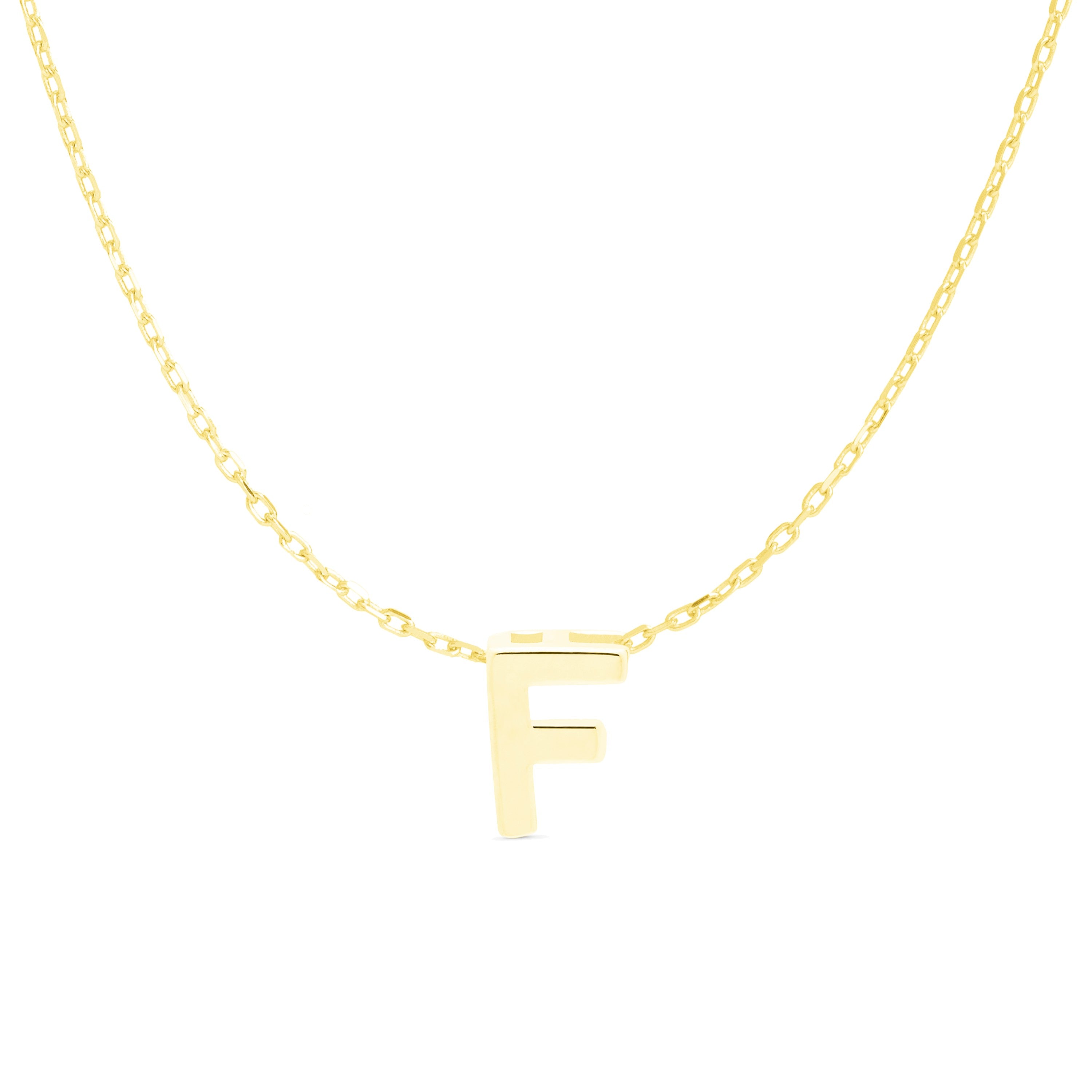 Collar de Plata de Ley 925 acabado en oro amarillo de 18K - Alphabet