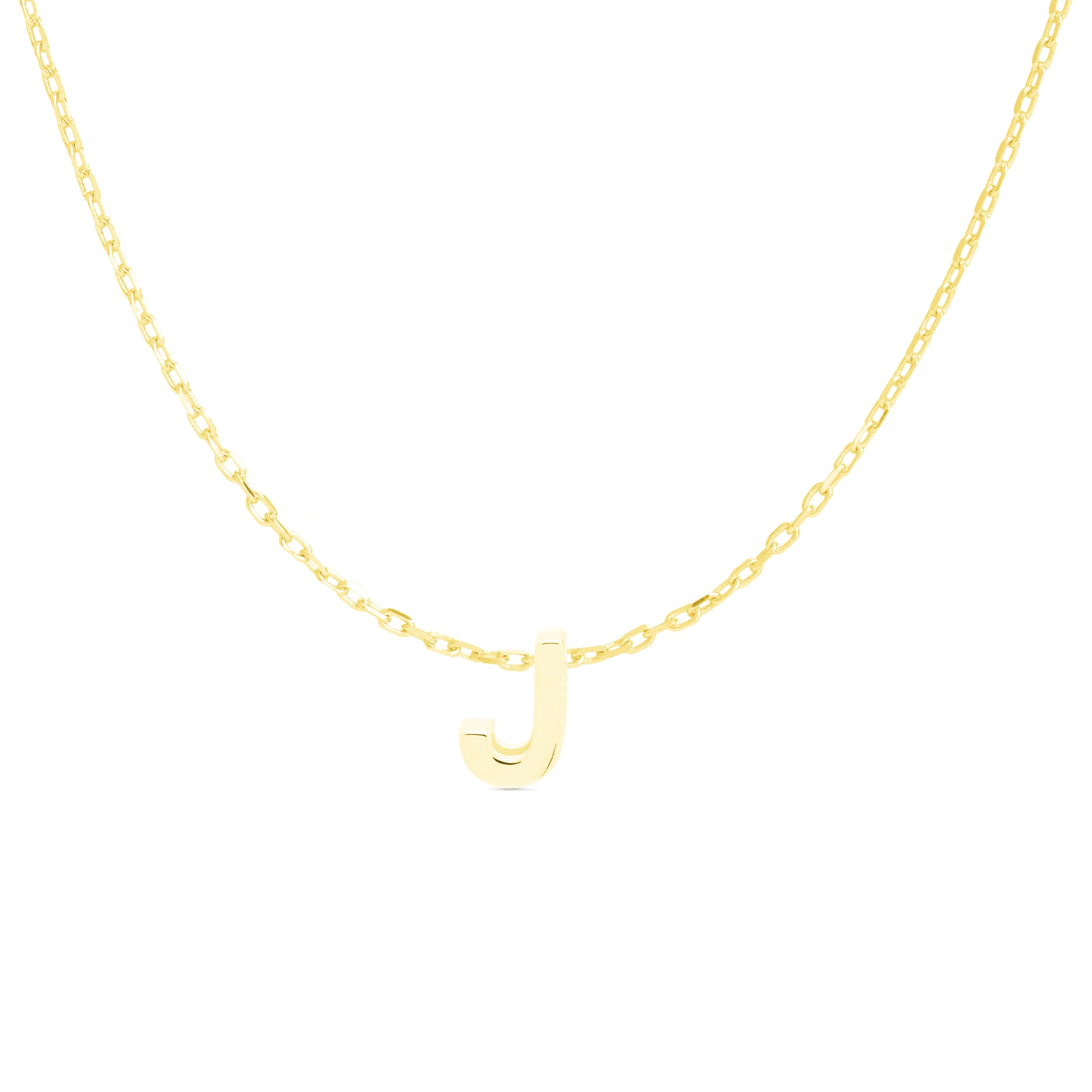 Collar de Plata de Ley 925 acabado en oro amarillo de 18K - Alphabet