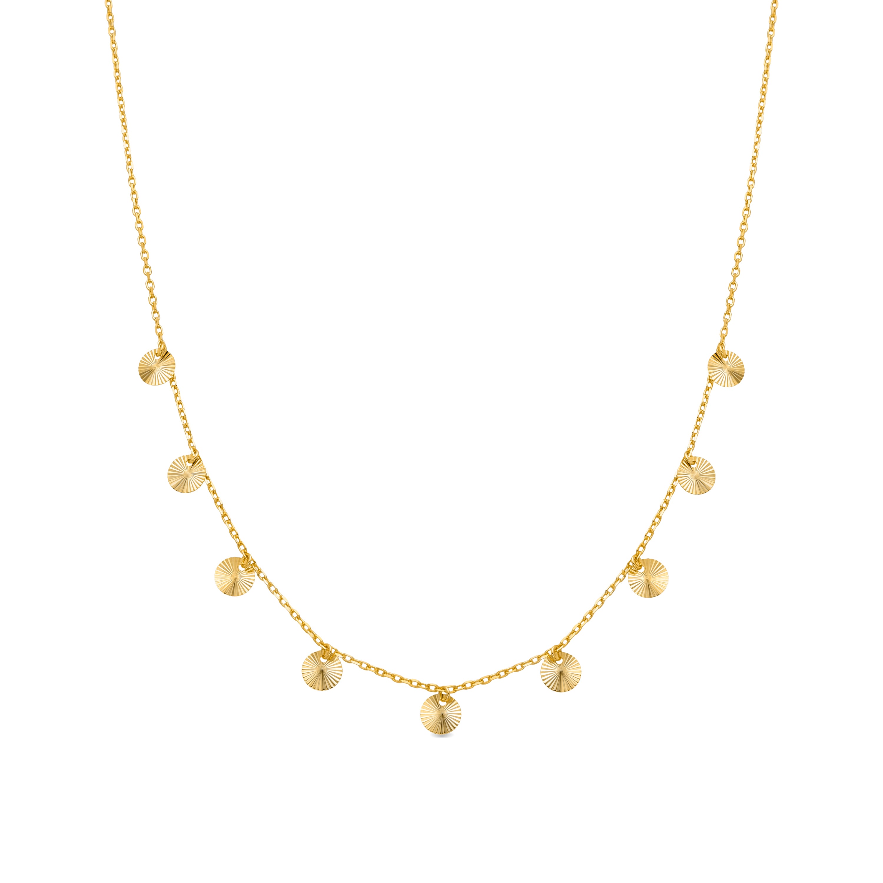 Collar de Plata de Ley 925 acabado en oro amarillo de 18k - Ucnee