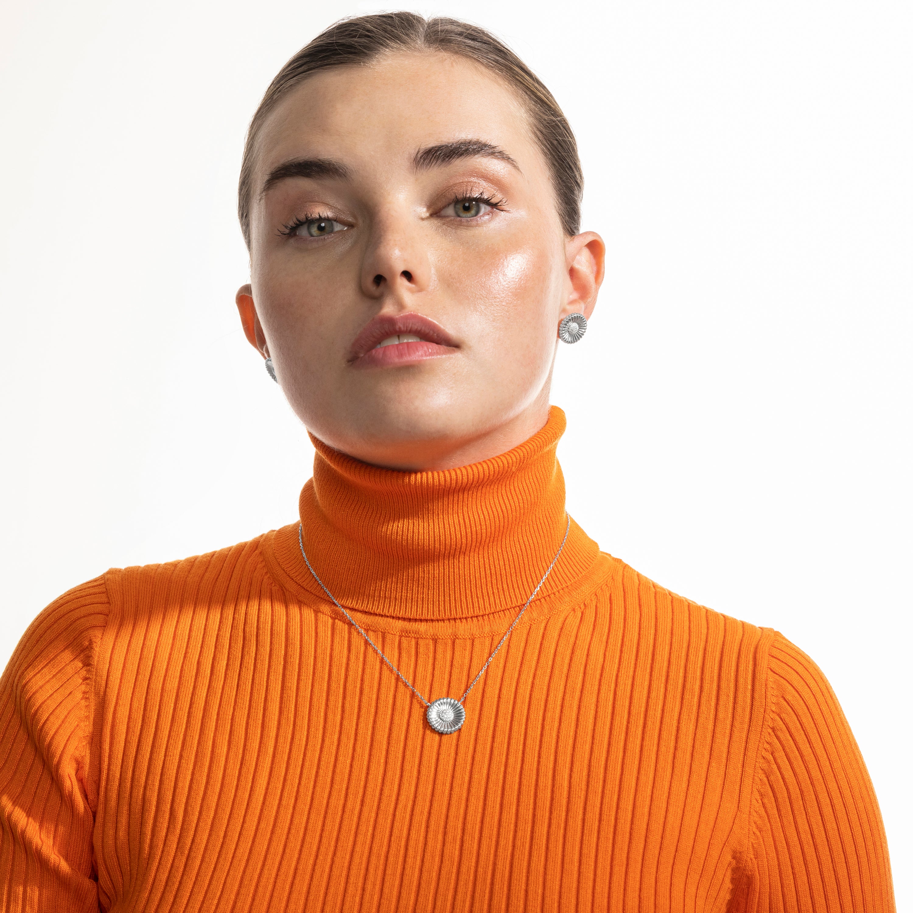 Collar de Plata de Ley 925 y Circonita Brillante acabado en rodio - Olie