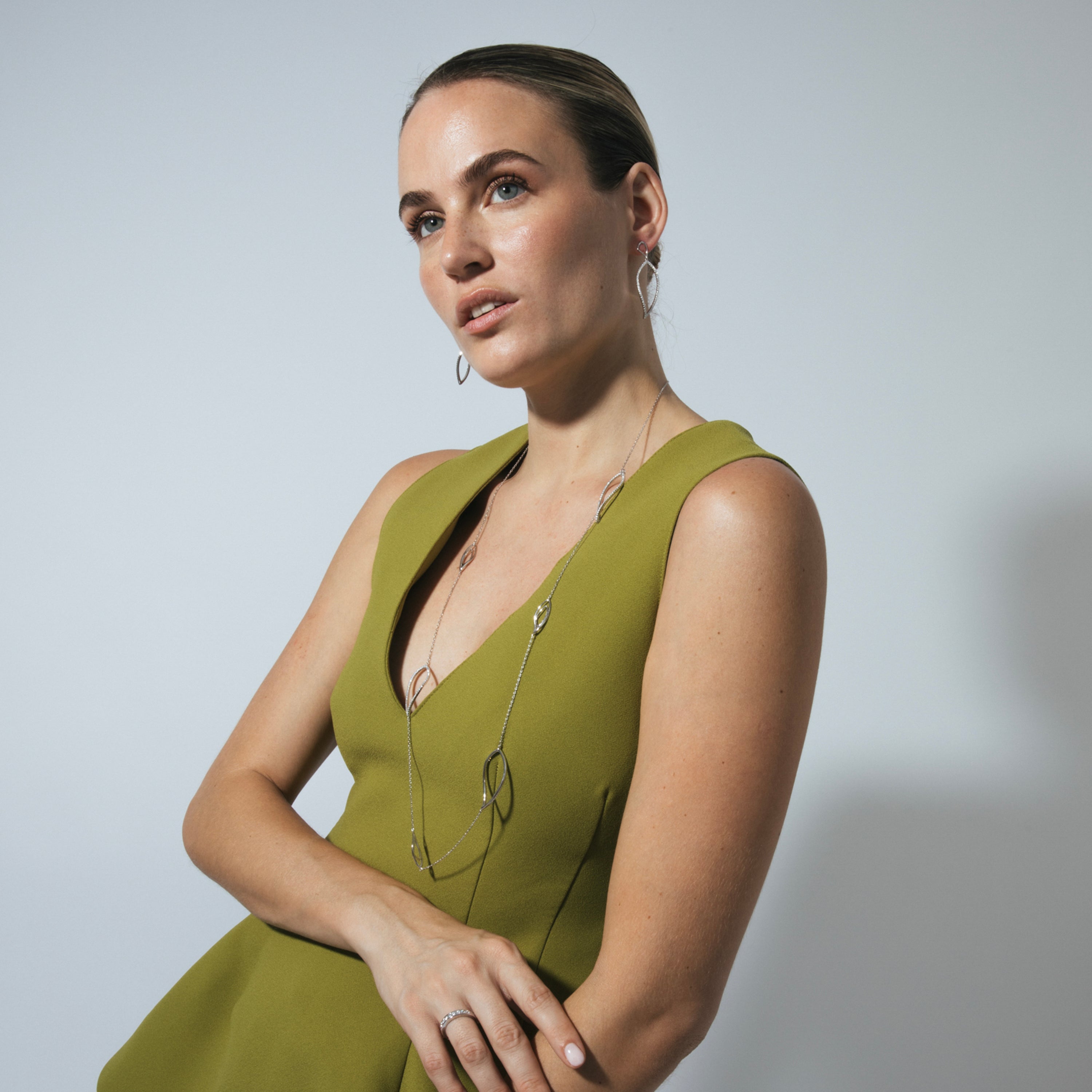 Collar de Plata de Ley 925 y Circonita Brillante acabado en rodio - Zorne