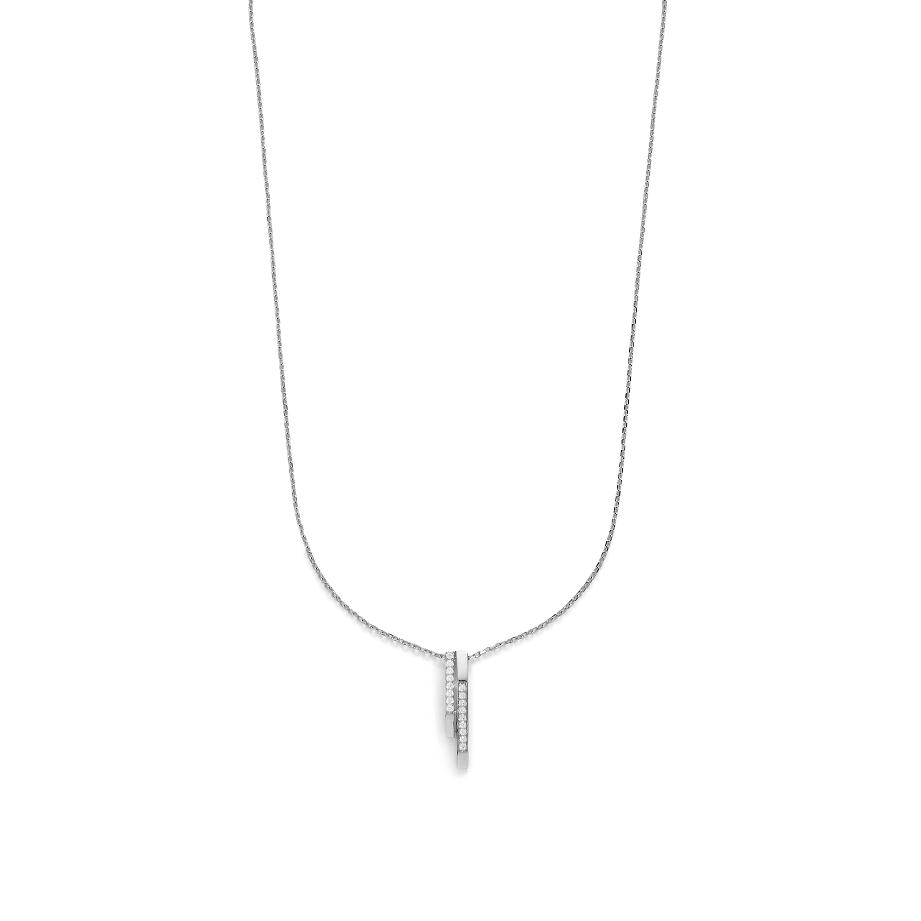 Collar de Plata de Ley 925 y Circonita Brillante acabado en rodio - Uthera