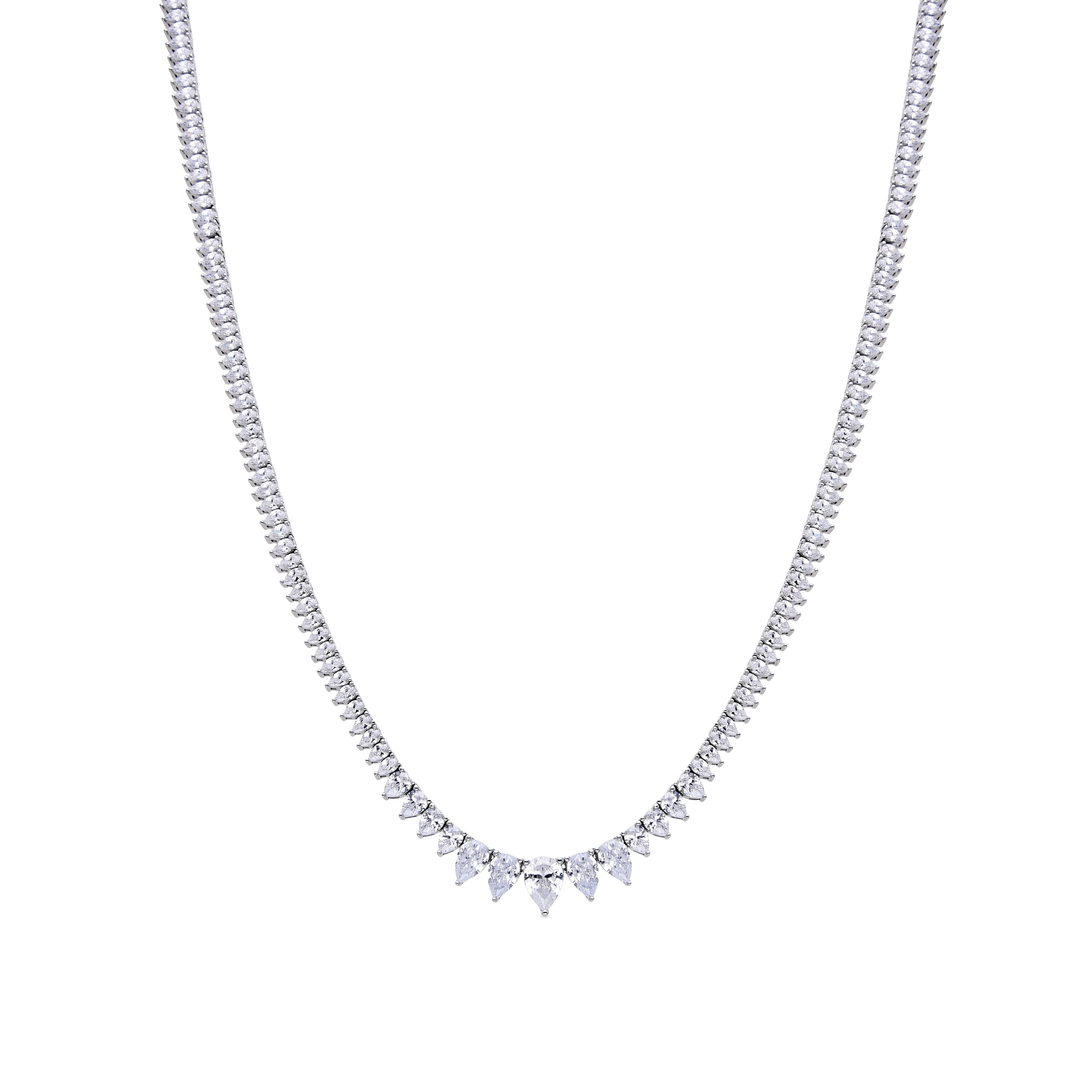 Pulsera de Plata de Ley 925 y Circonita Brillante acabada en rodio - Niriel