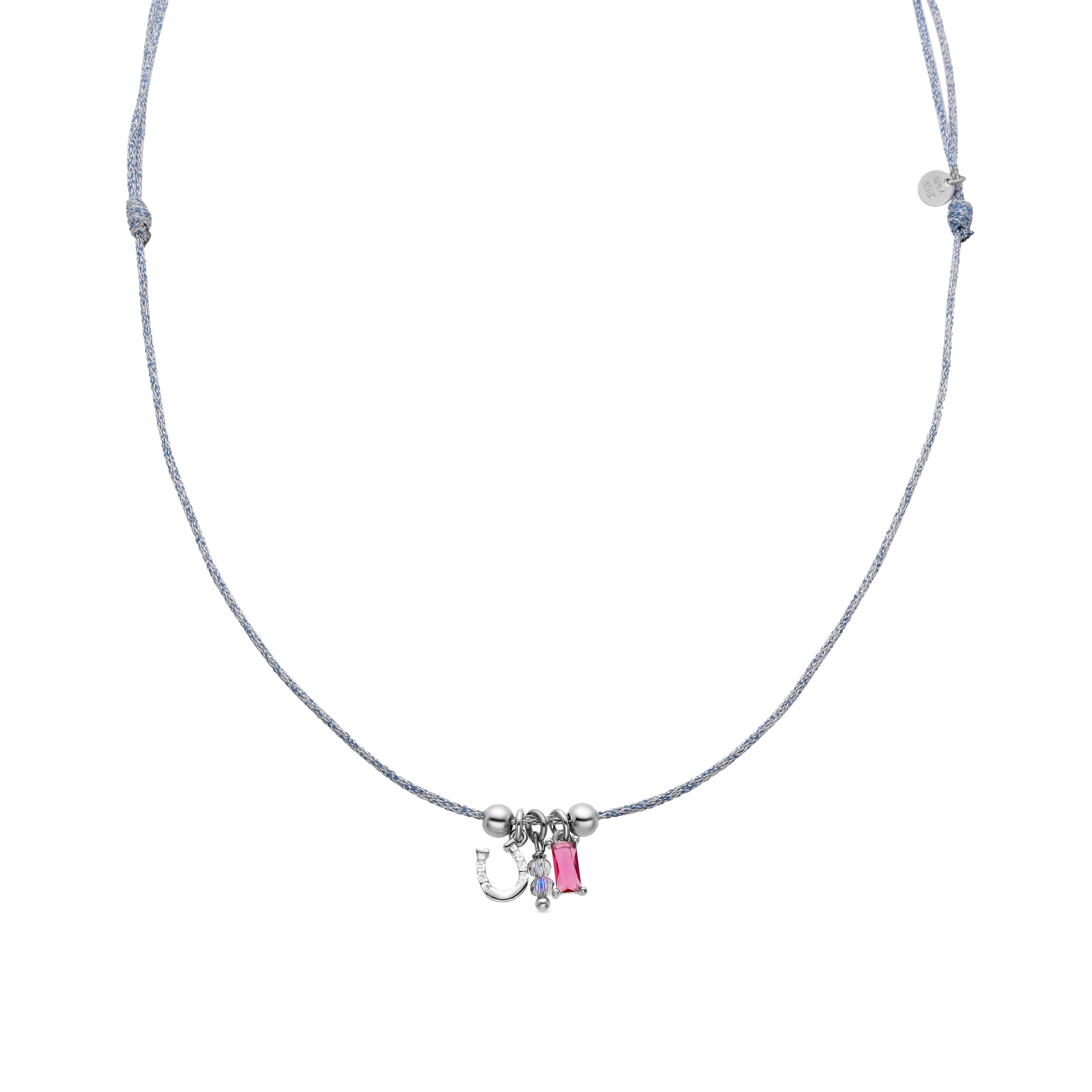 Collar de Plata de Ley 925 y Circonita Brillante acabado en rodio - Ubri