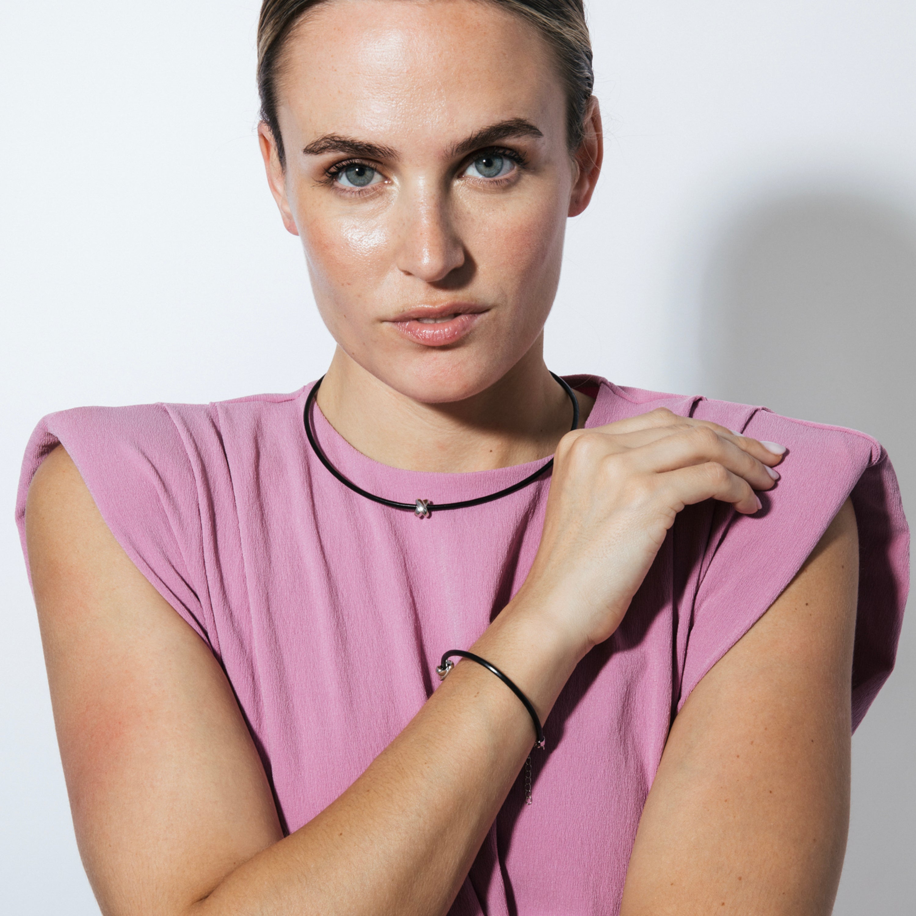 Collar de Plata de Ley 925 acabado rodio - Khais