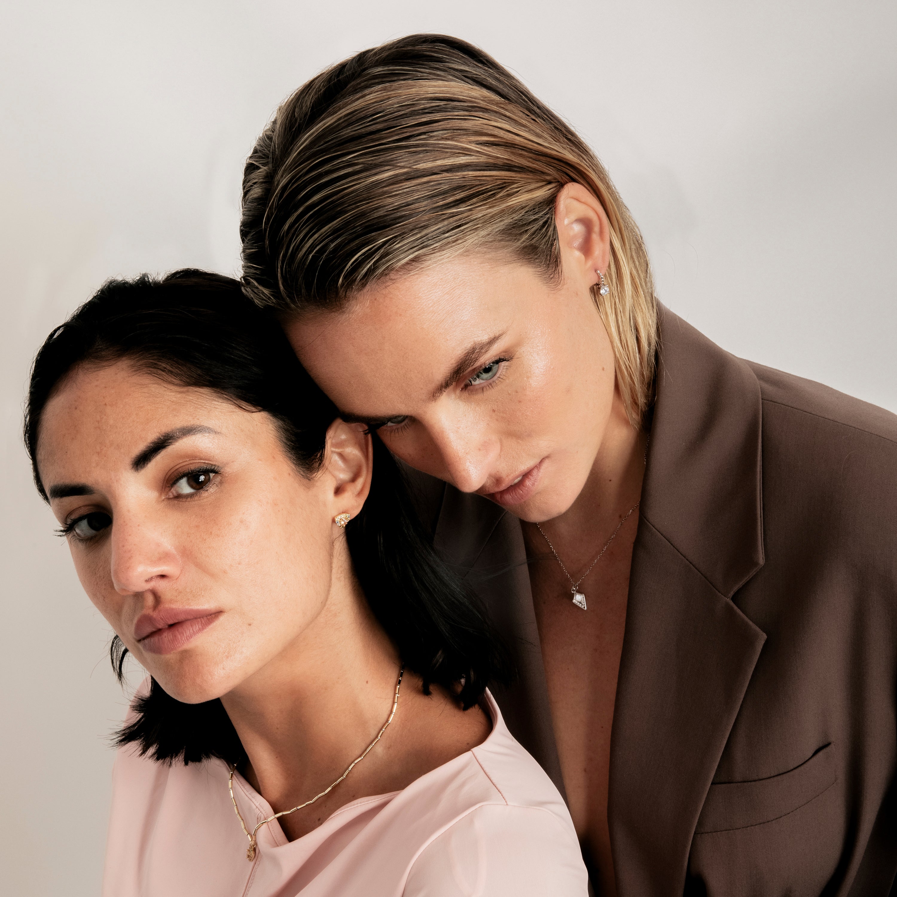 Collar de Plata de Ley 925 y Circonita Brillante acabado en rodio - Salro