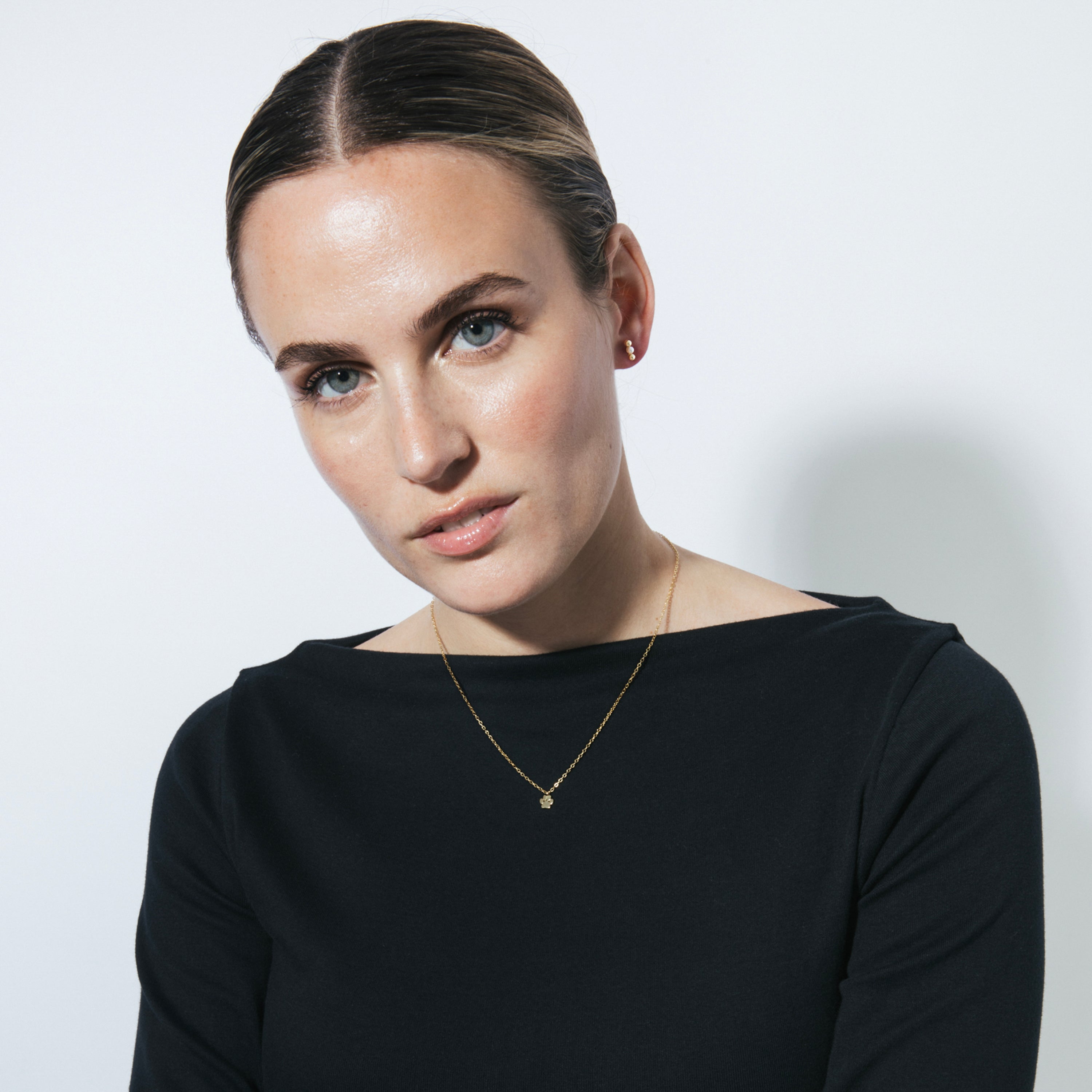 Collar de Plata de Ley 925 acabado oro amarillo 18k - Nomi