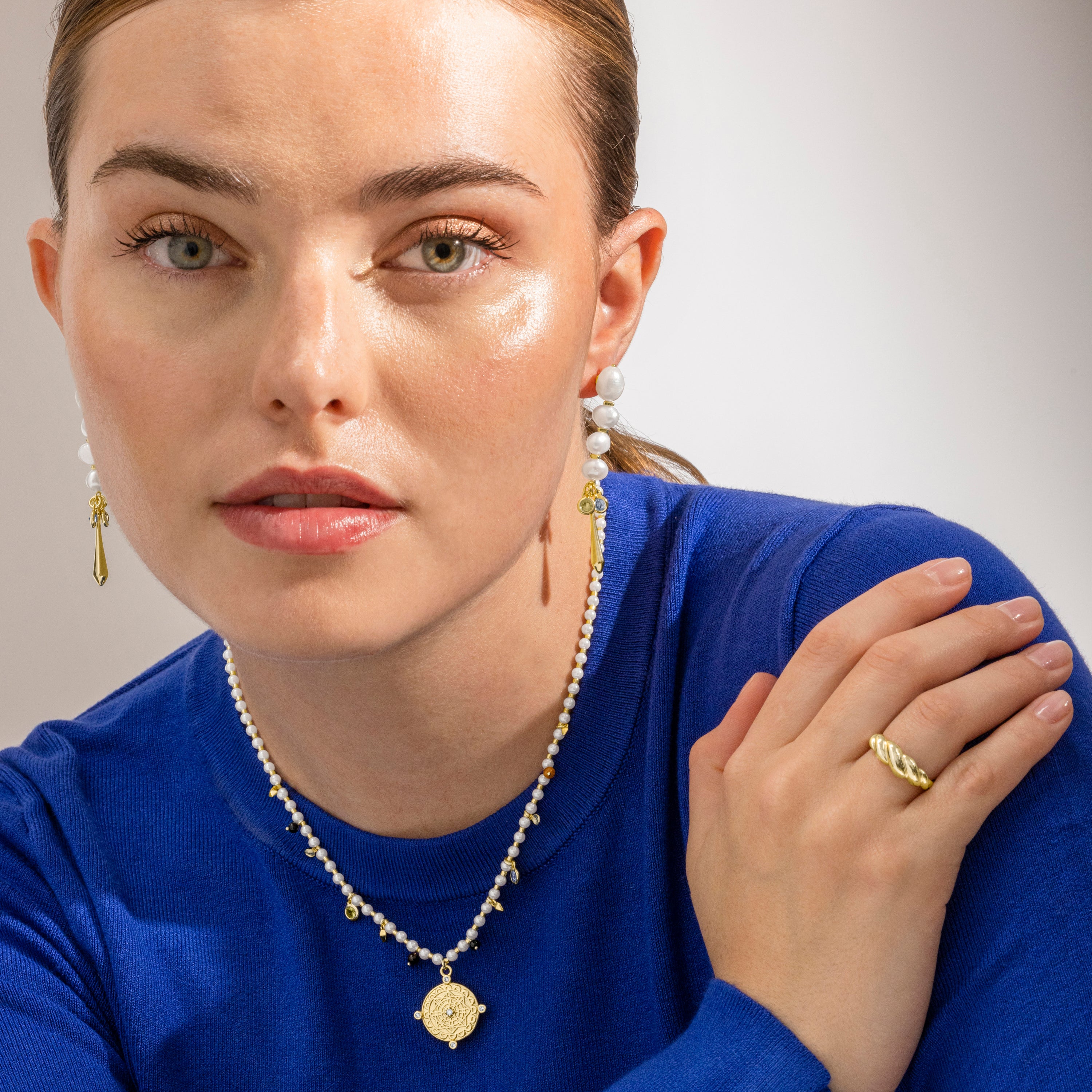 Anillo de Plata de Ley 925 Acabado  Oro de 18K - Gilsi